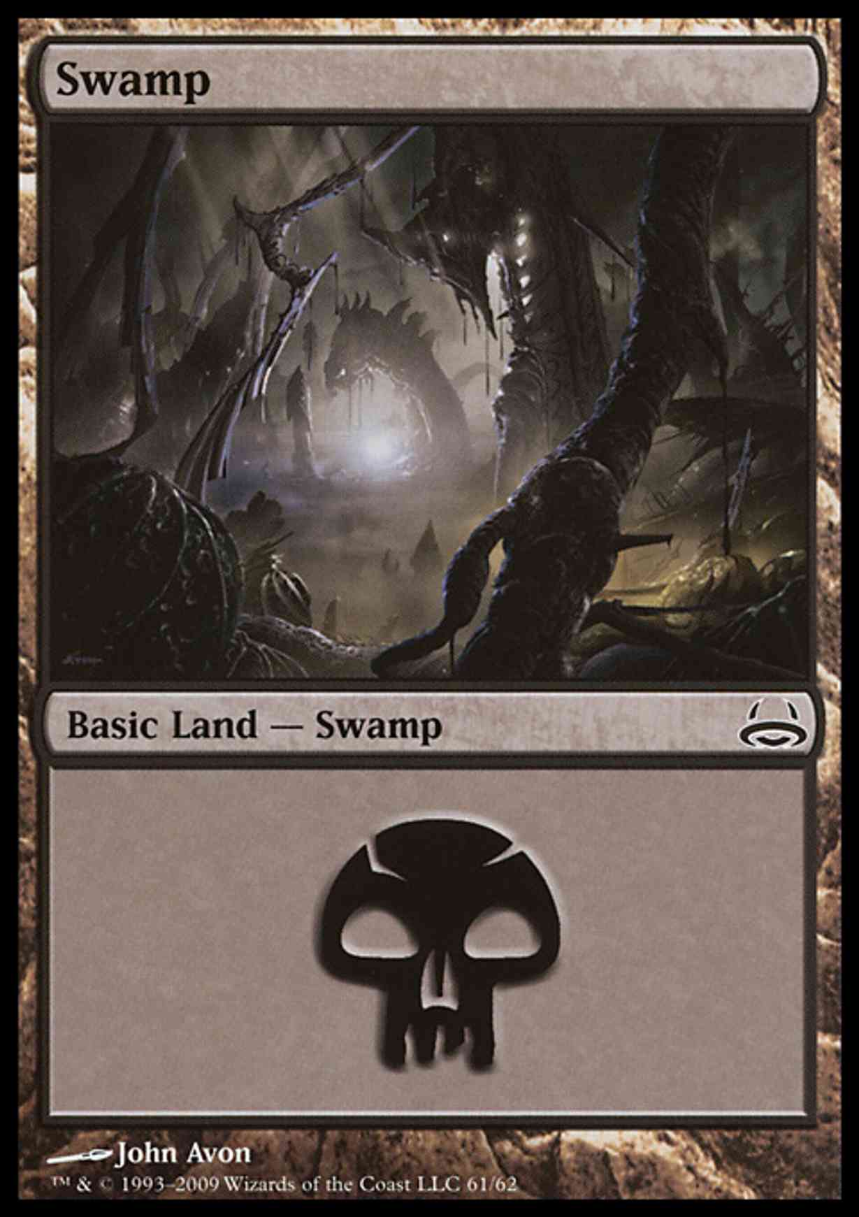 Swamp (61) magic card front