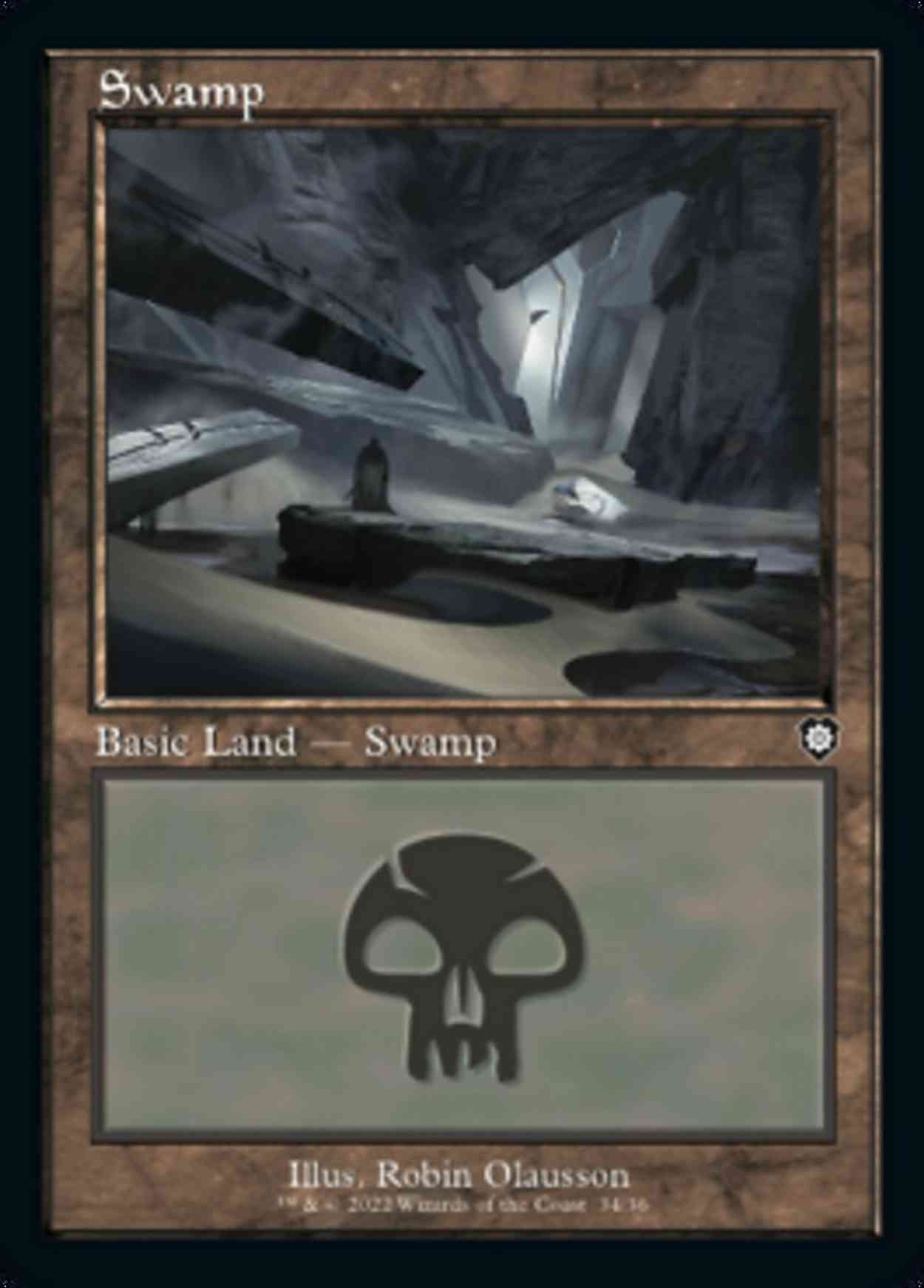 Swamp (34) magic card front