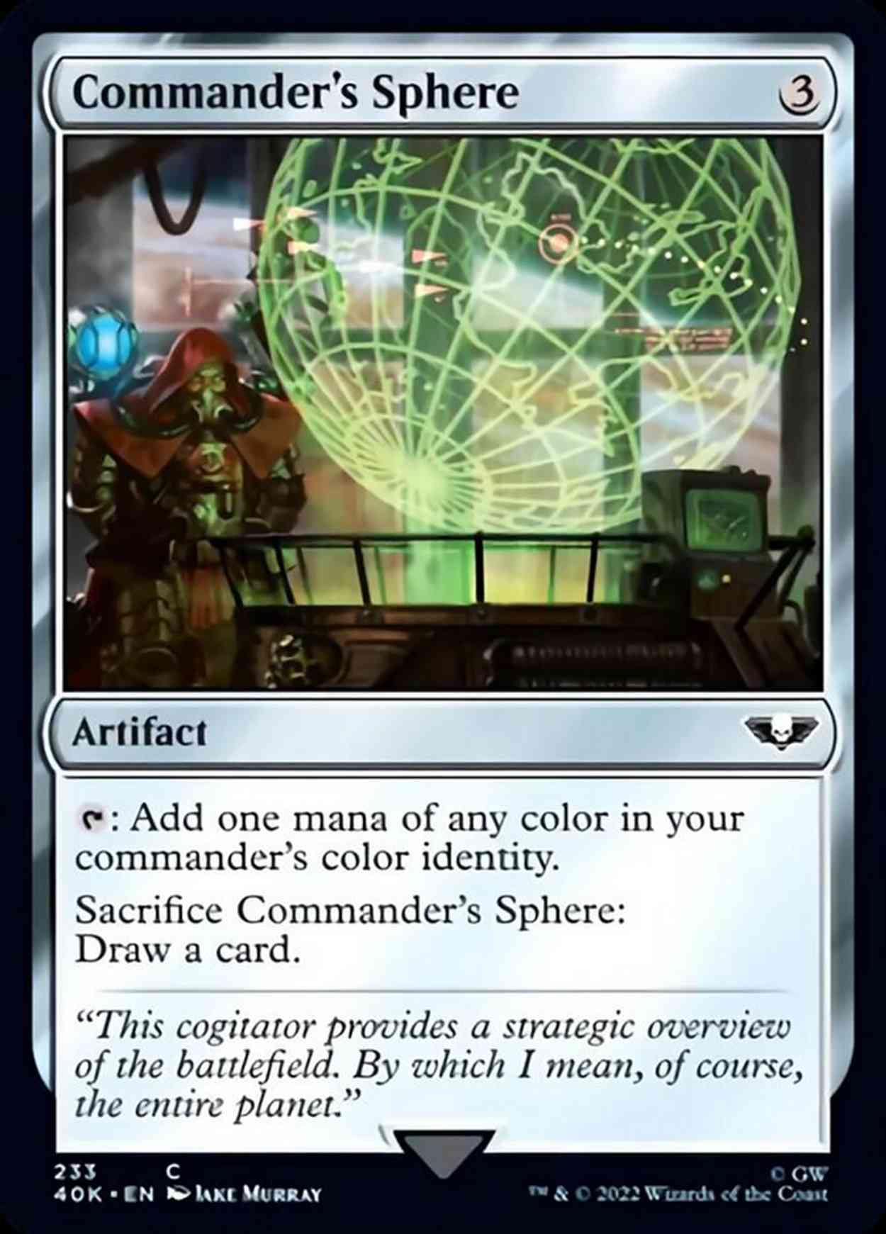 Commander's Sphere (233) magic card front