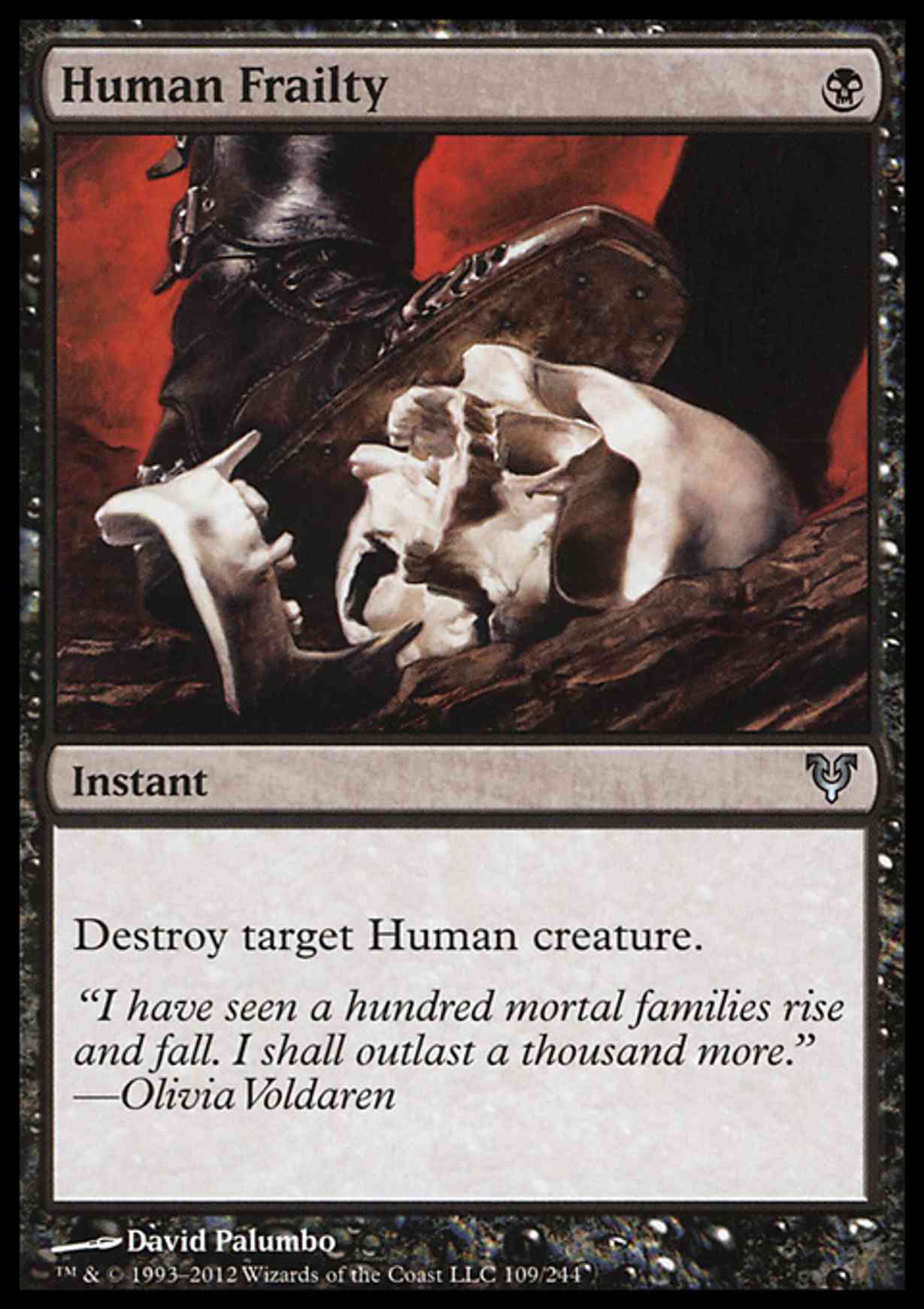 Human Frailty magic card front