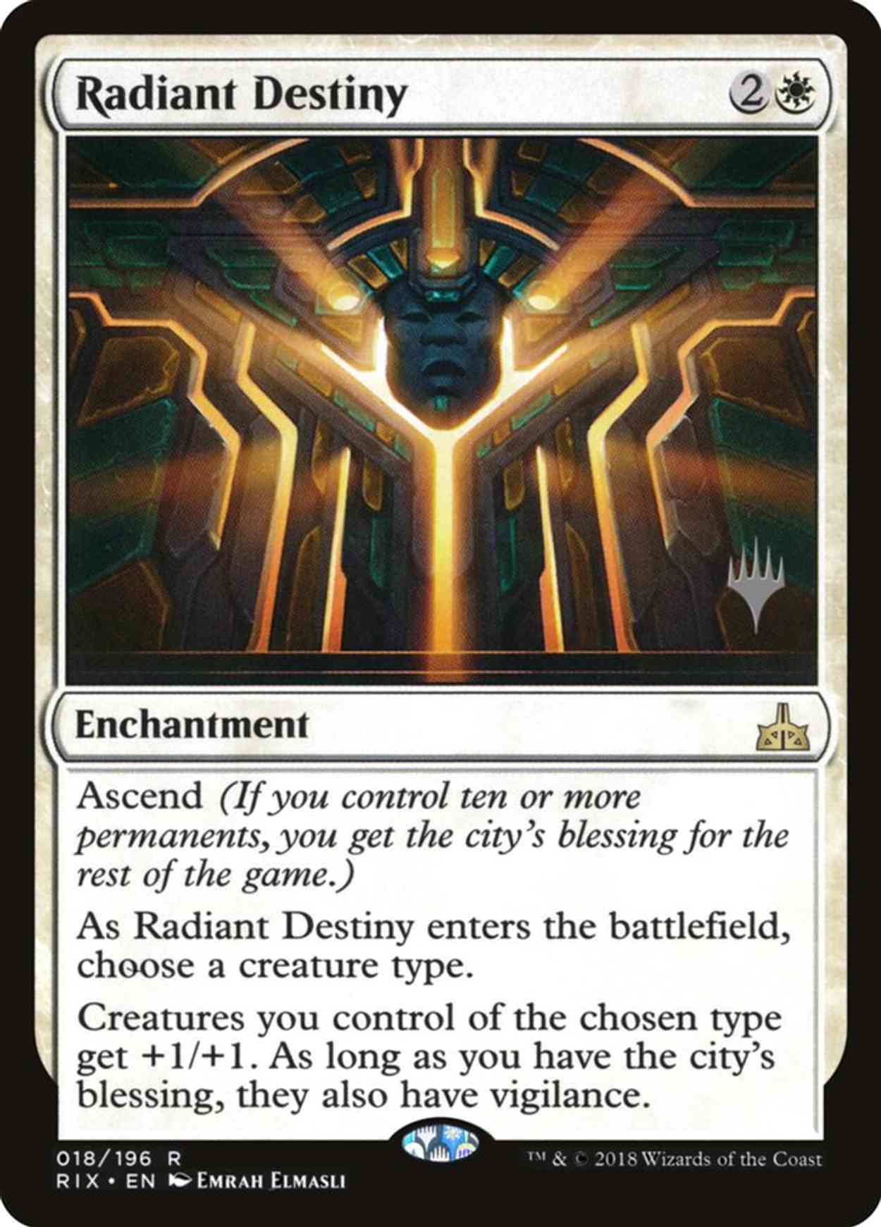 Radiant Destiny magic card front