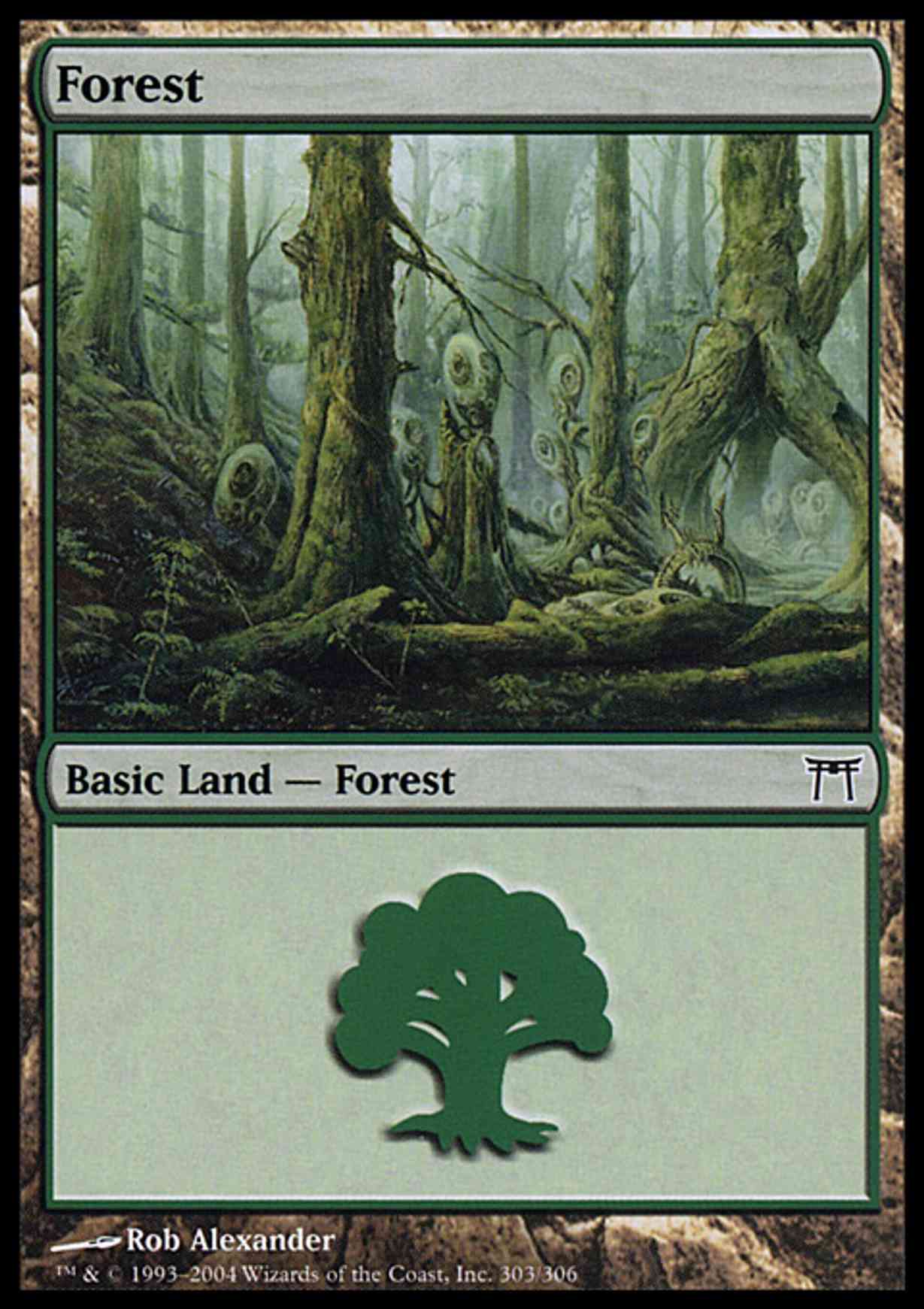 Forest (303) magic card front