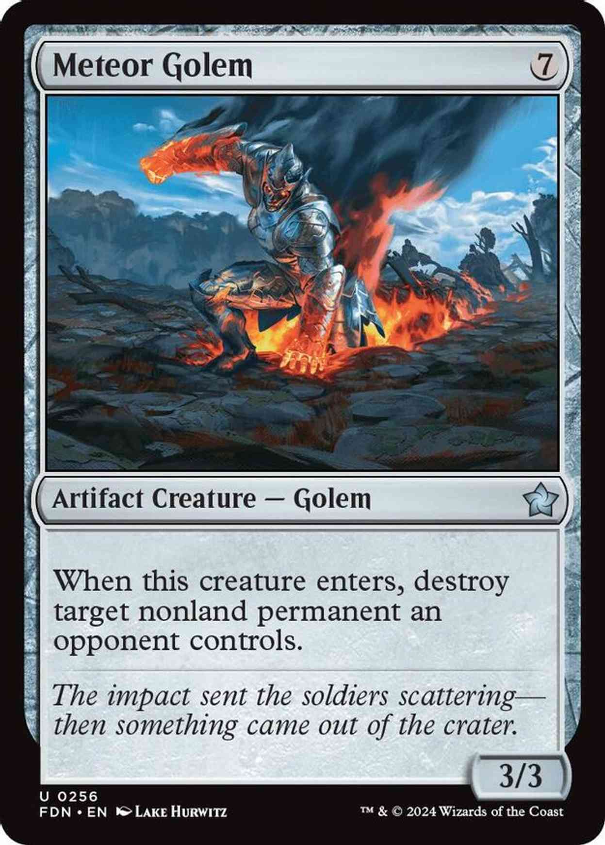 Meteor Golem magic card front