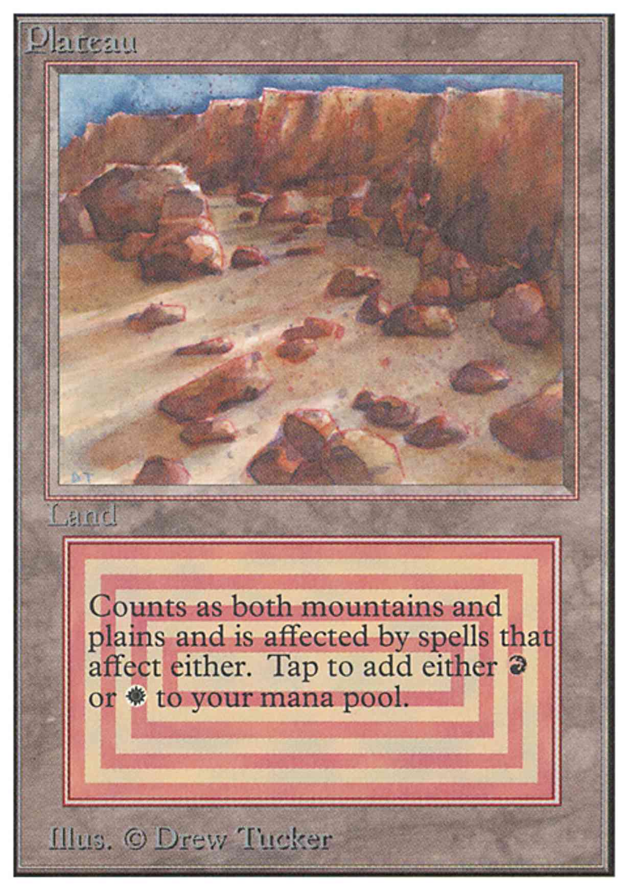 Plateau magic card front
