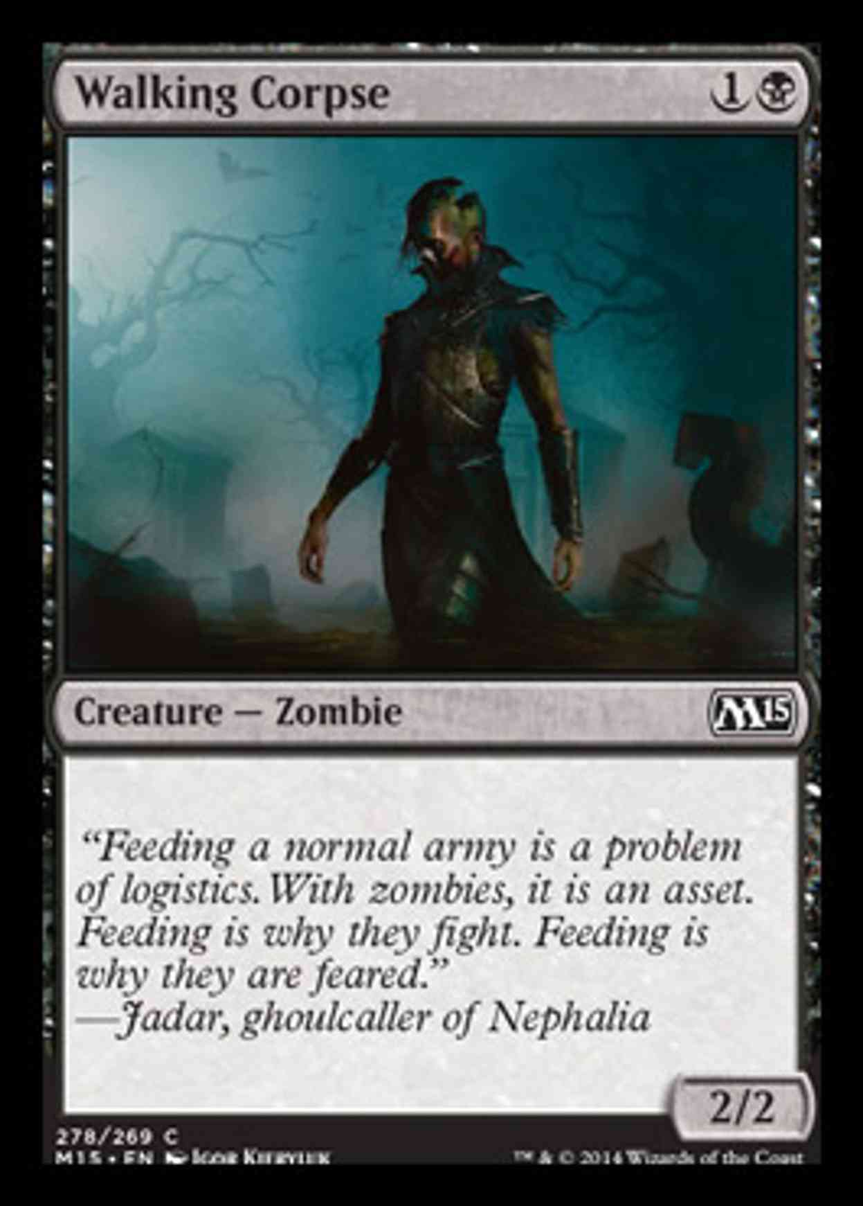 Walking Corpse magic card front