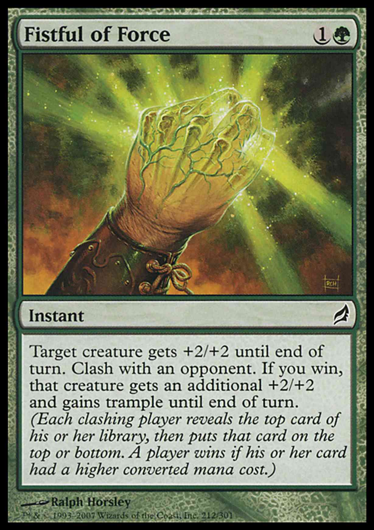 Fistful of Force magic card front