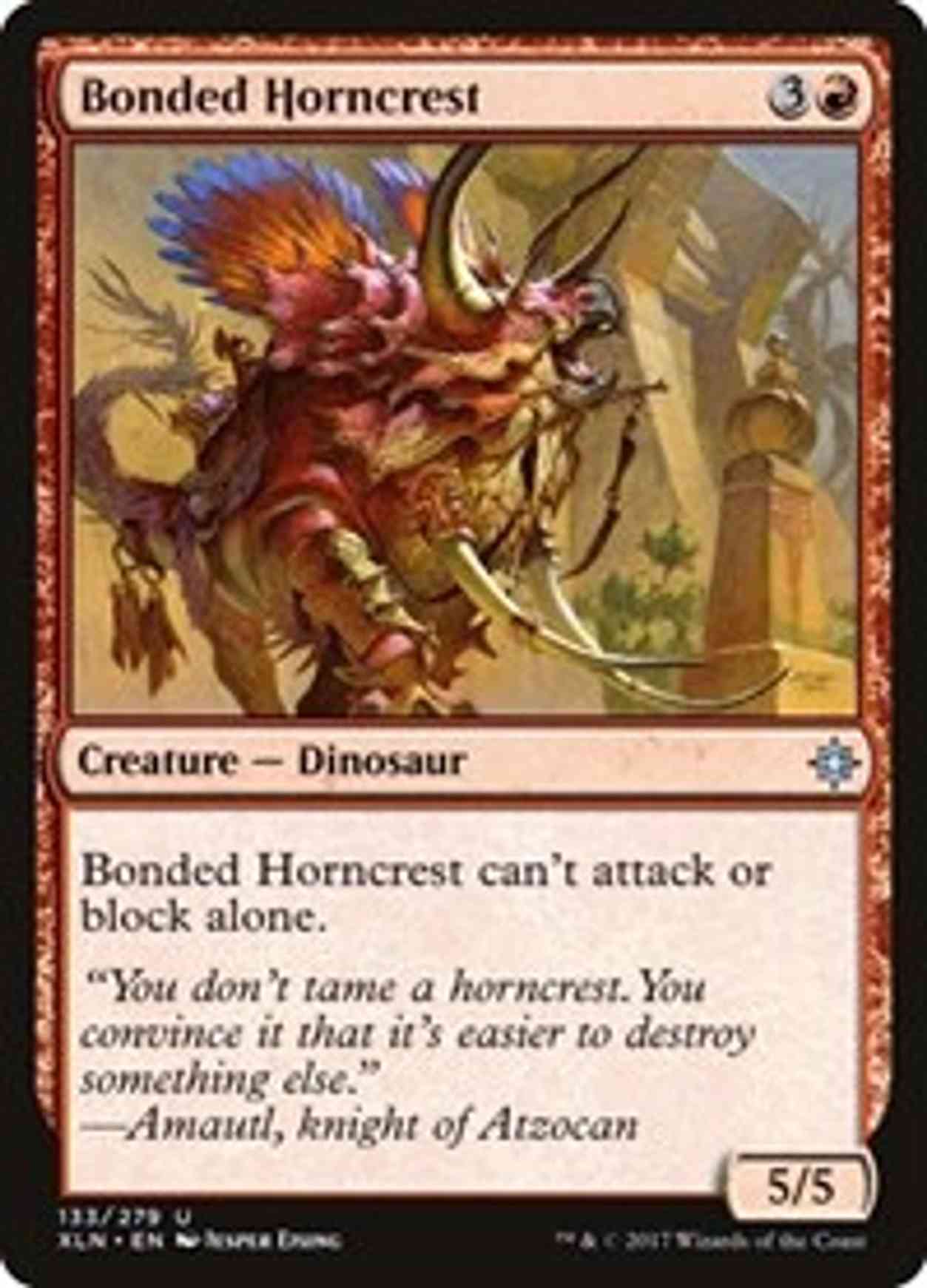Bonded Horncrest magic card front