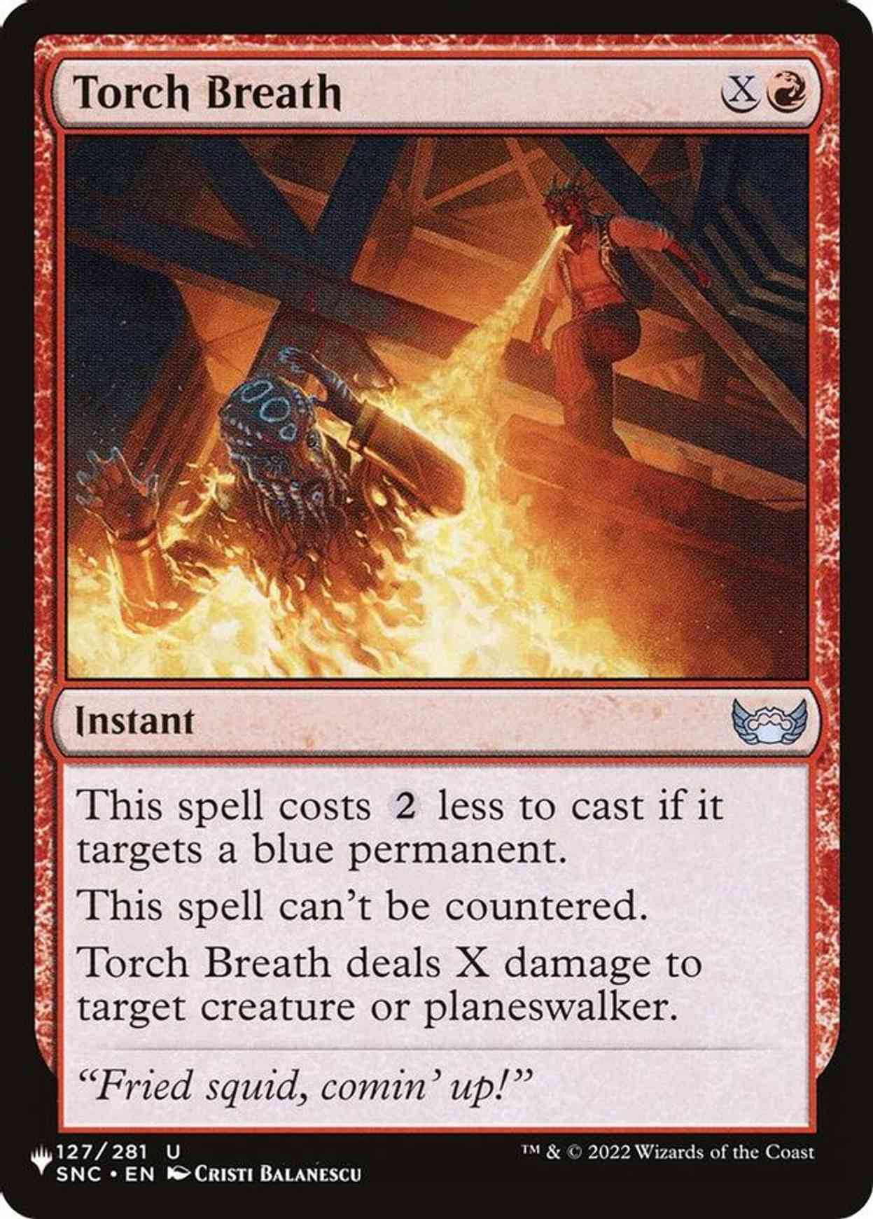 Torch Breath magic card front