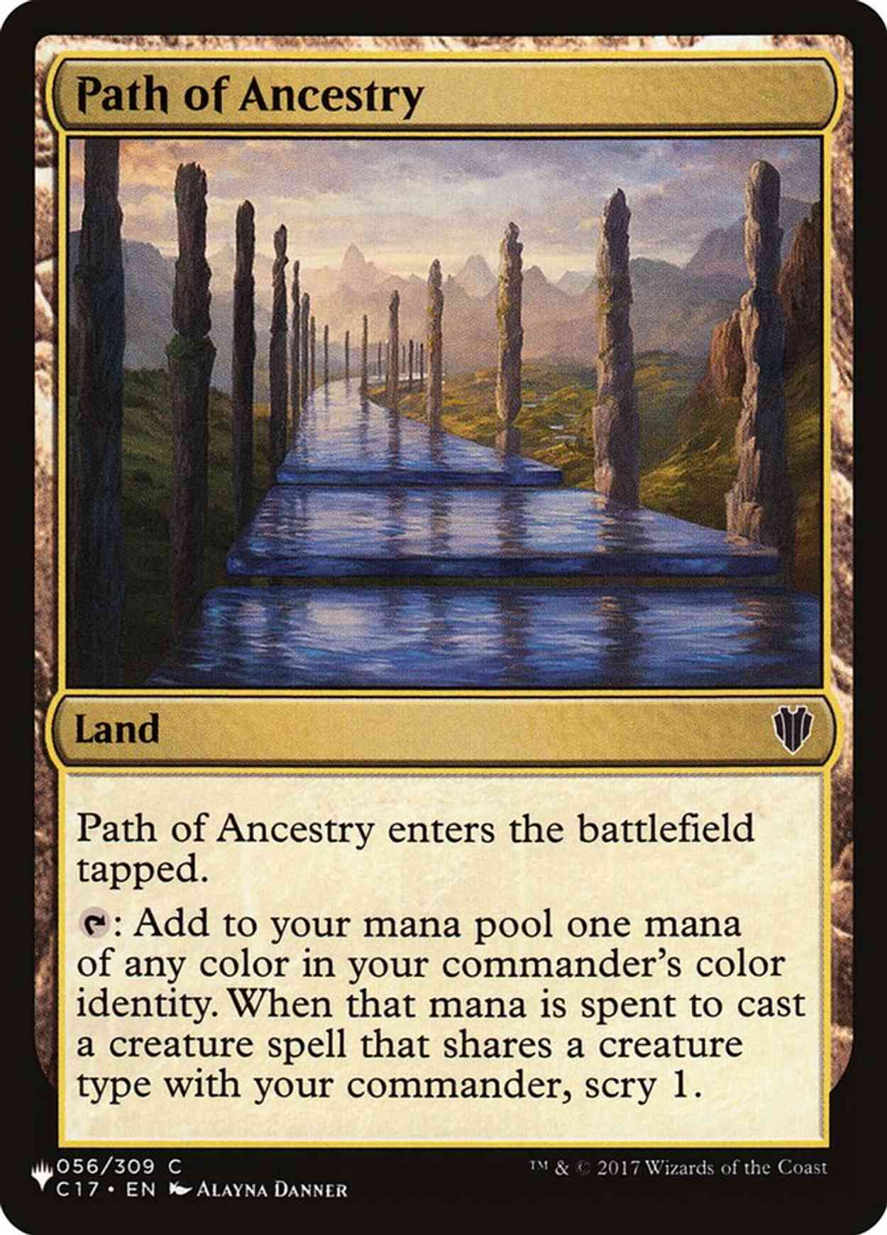 Path of Ancestry (C17) magic card front