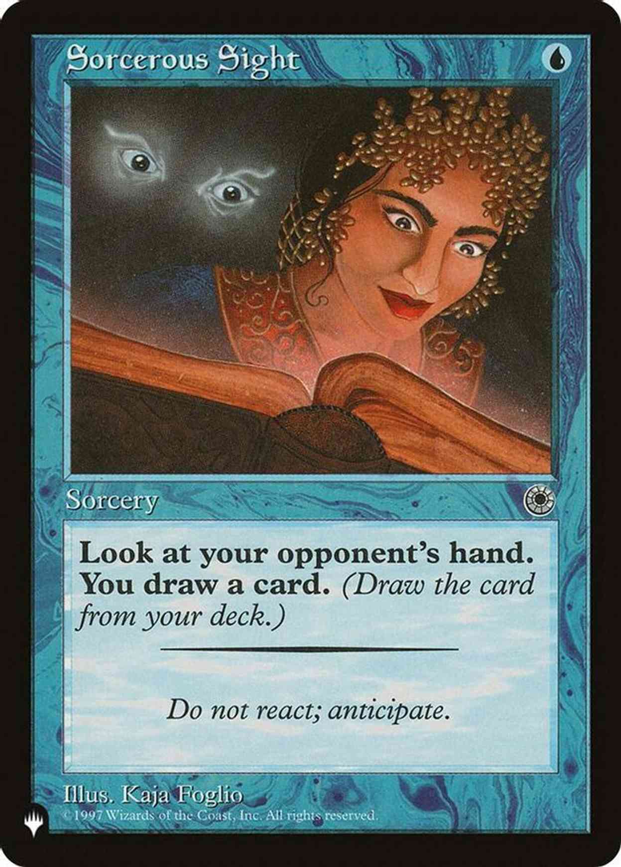 Sorcerous Sight magic card front