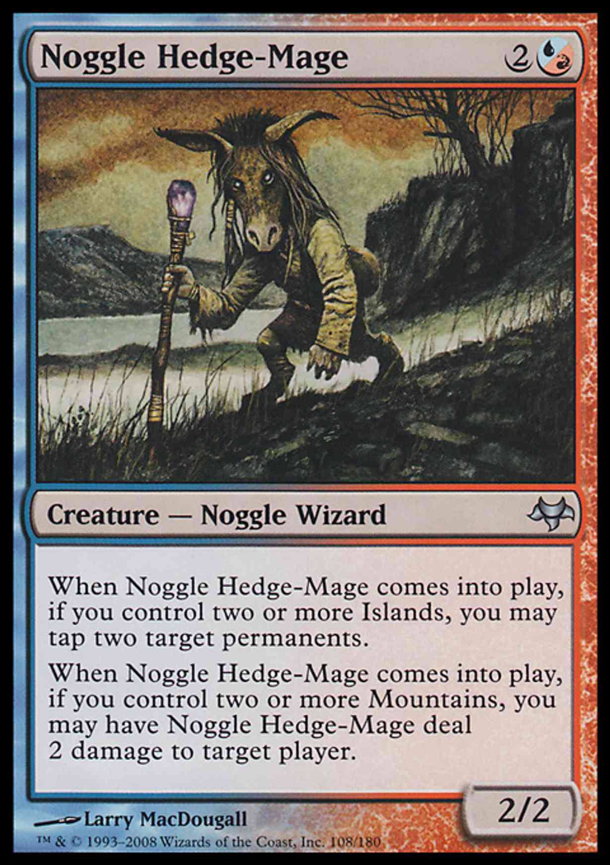 Noggle Hedge-Mage magic card front