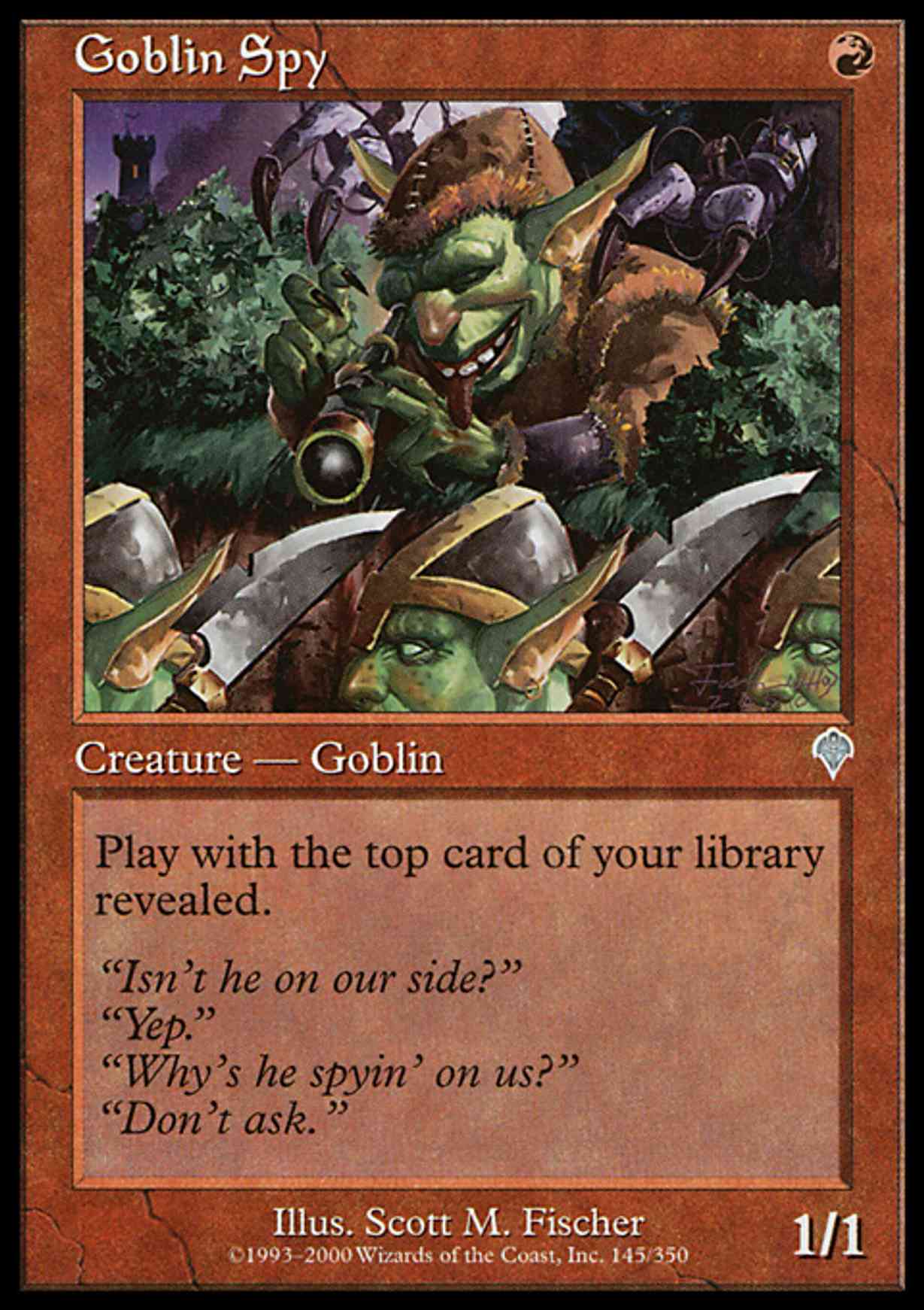 Goblin Spy magic card front