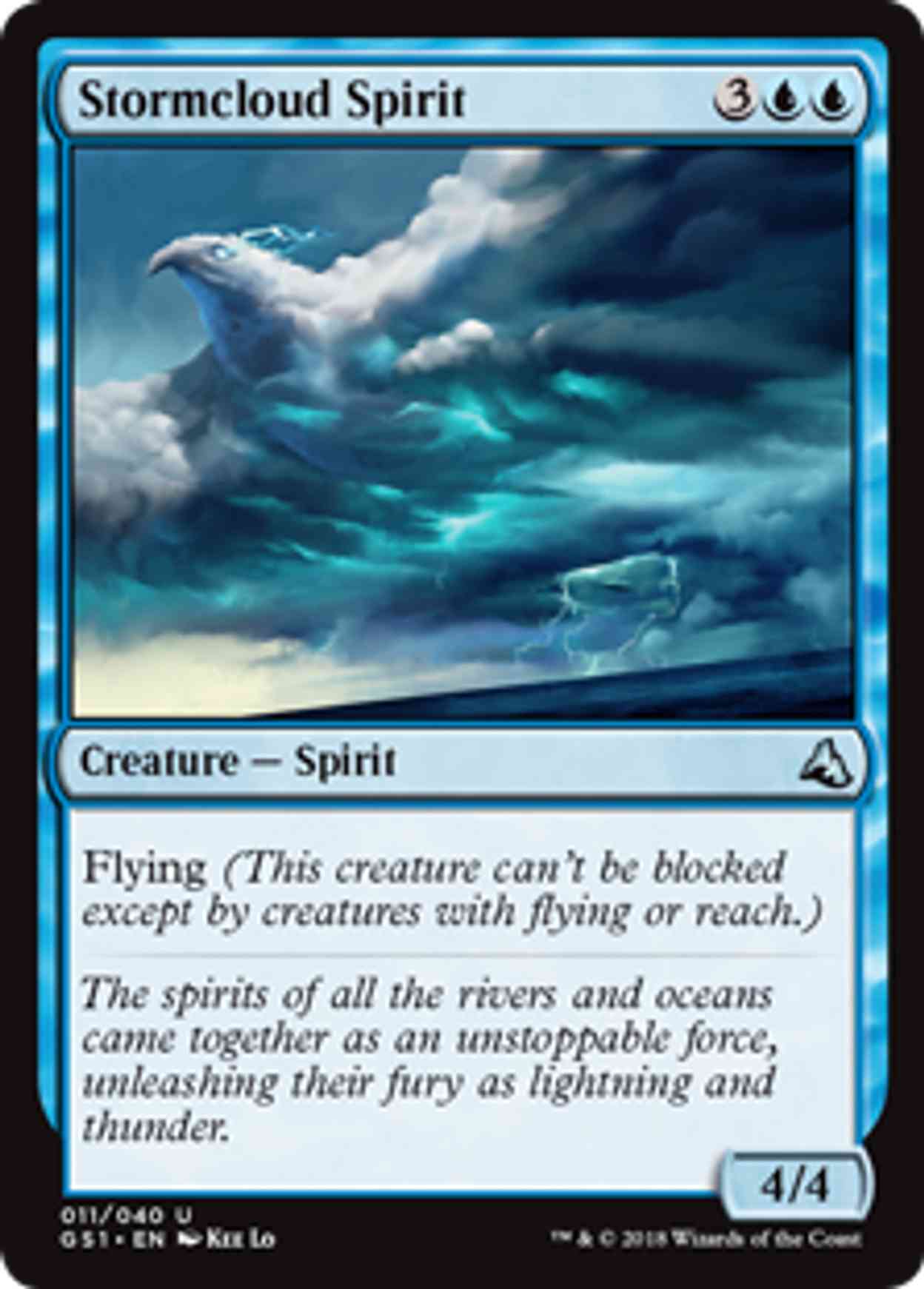 Stormcloud Spirit magic card front