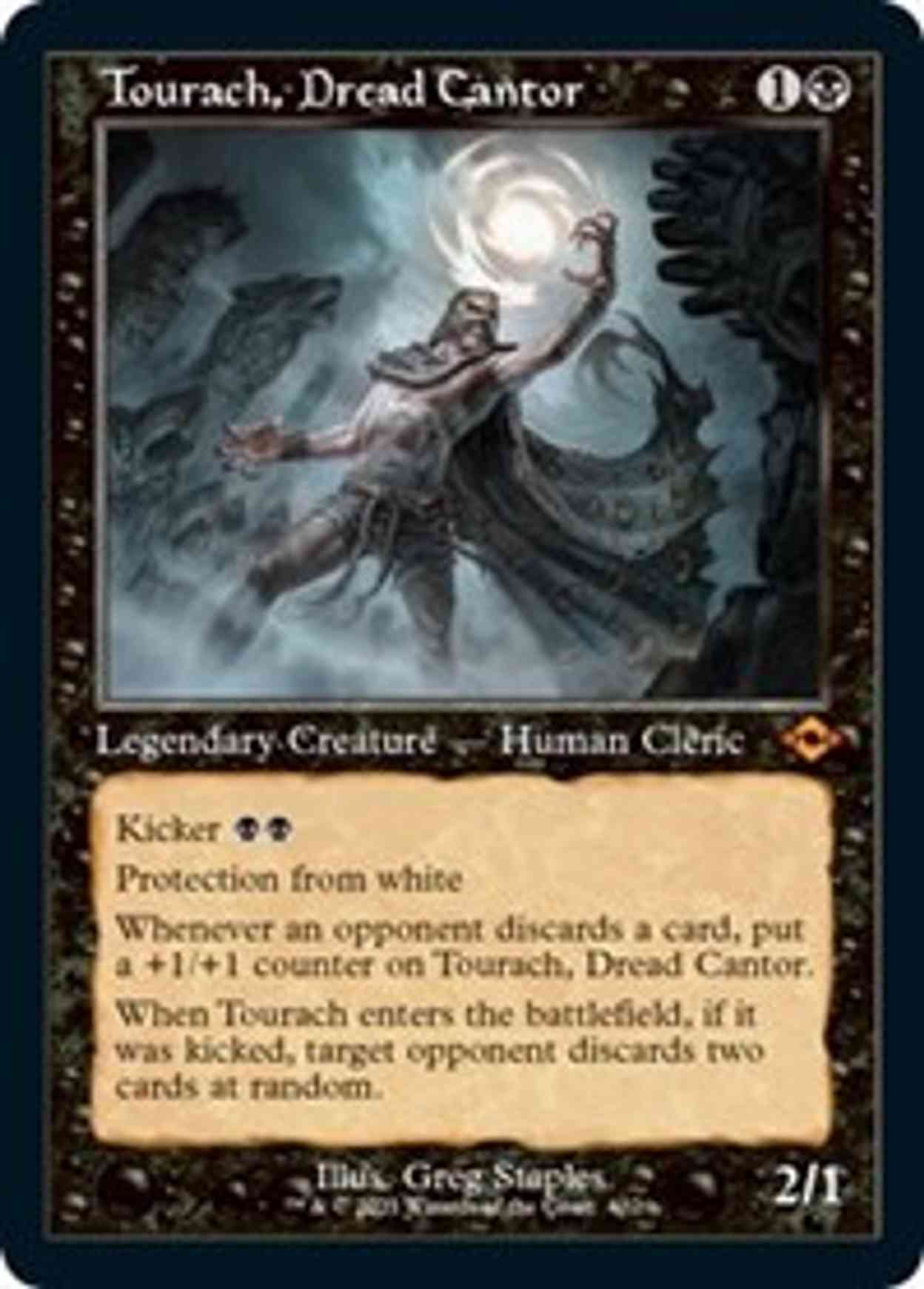 Tourach, Dread Cantor (Retro Frame) magic card front