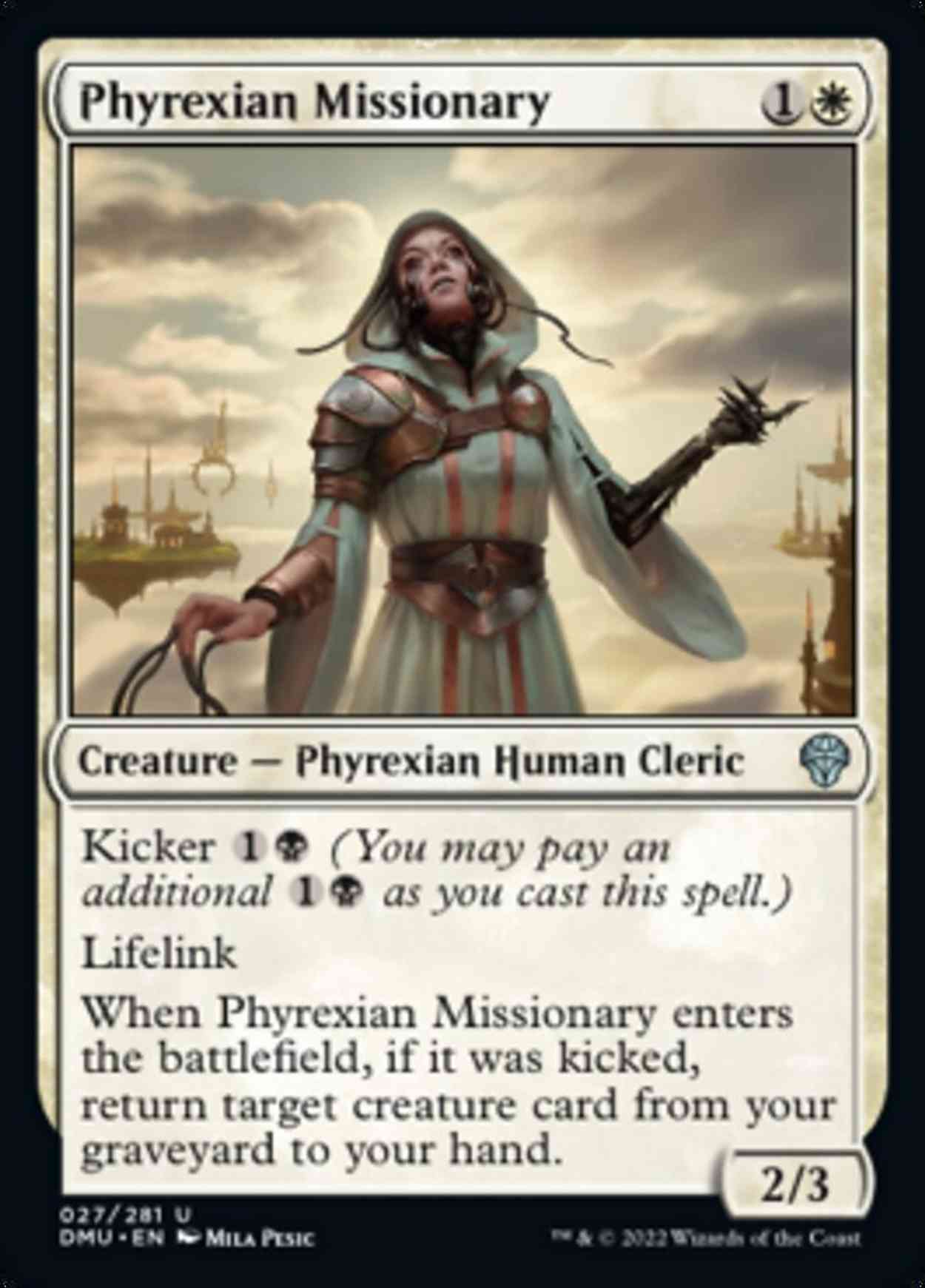 Phyrexian Missionary magic card front