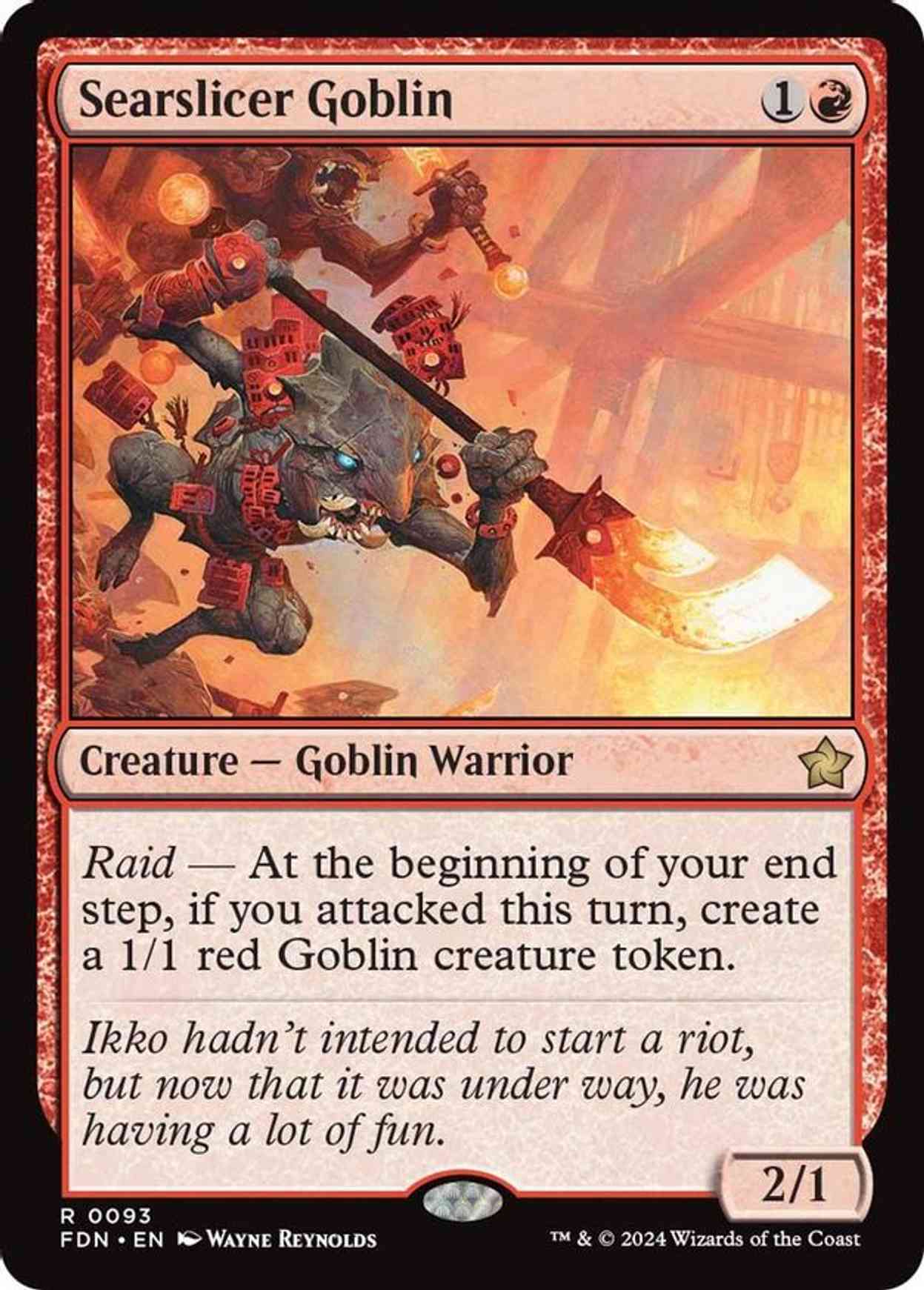 Searslicer Goblin magic card front