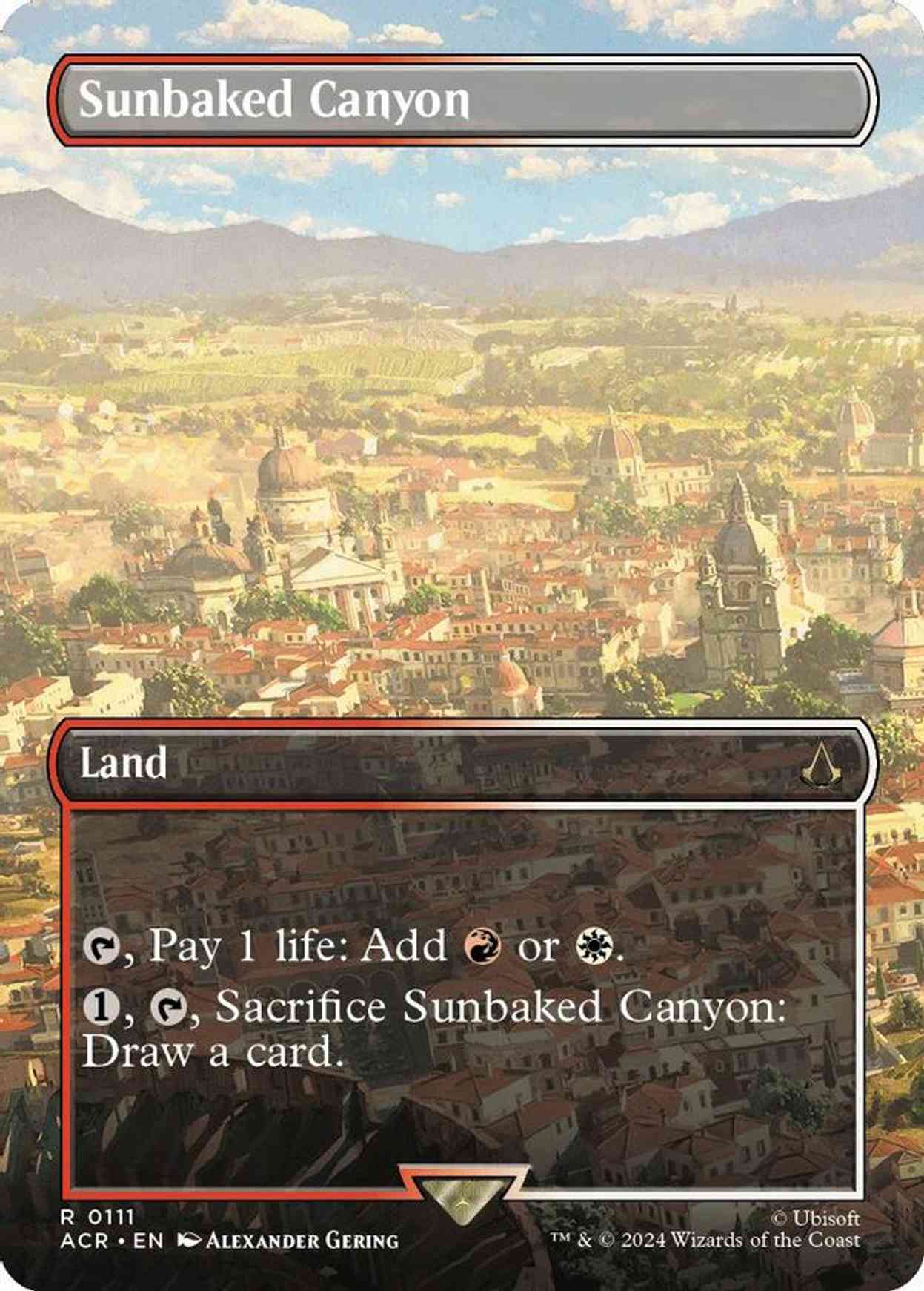 Sunbaked Canyon (Borderless) magic card front