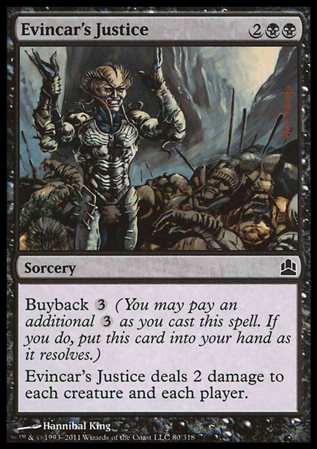 Evincar's Justice magic card front