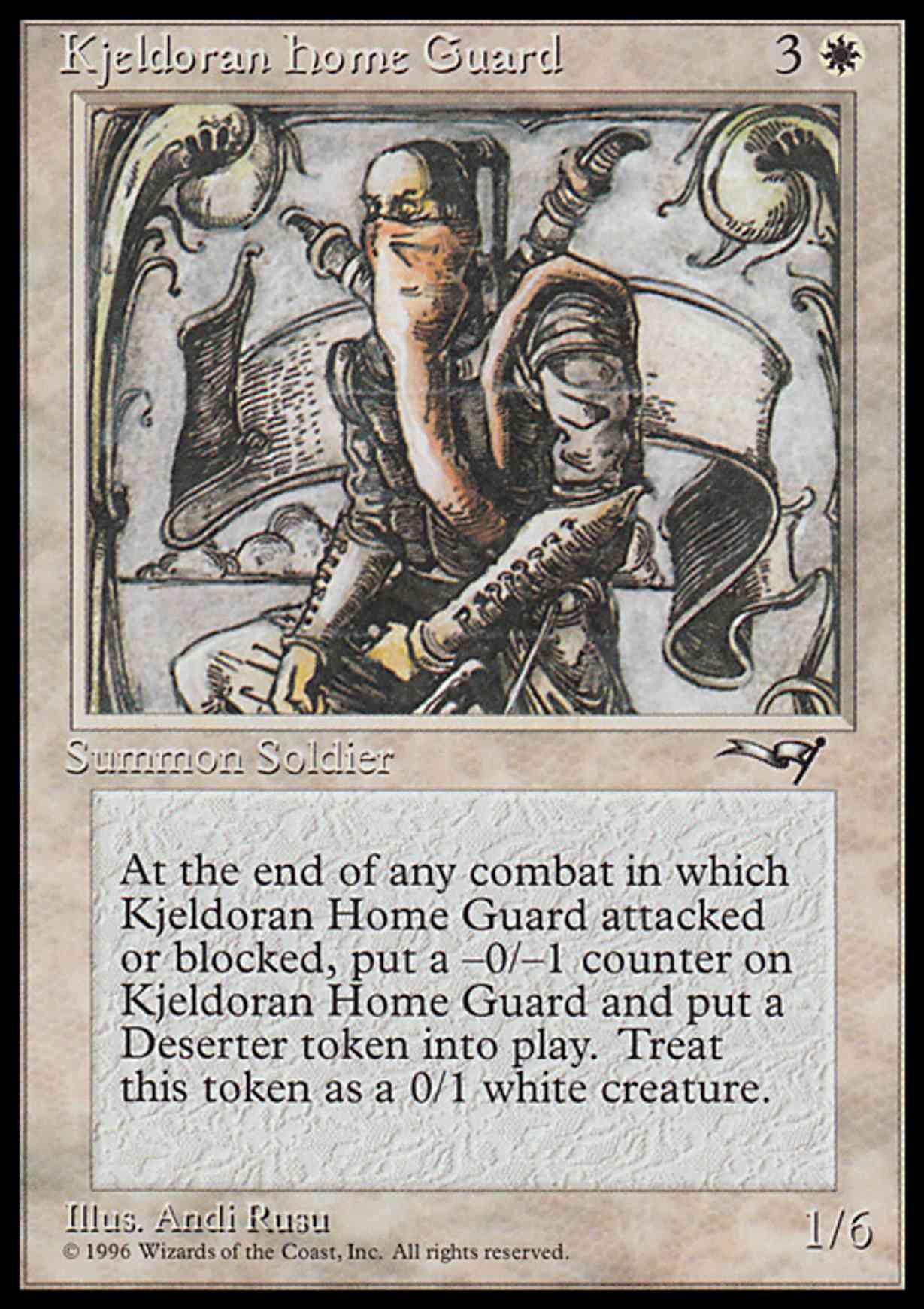 Kjeldoran Home Guard magic card front