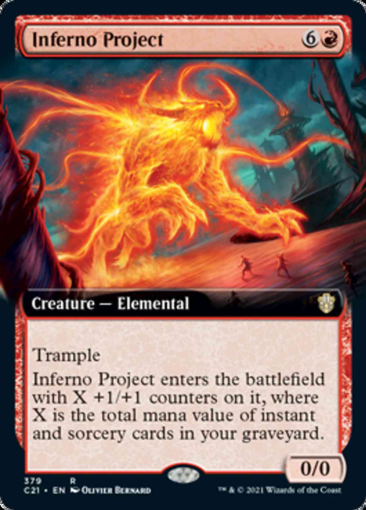 Inferno Project (Extended Art) magic card front
