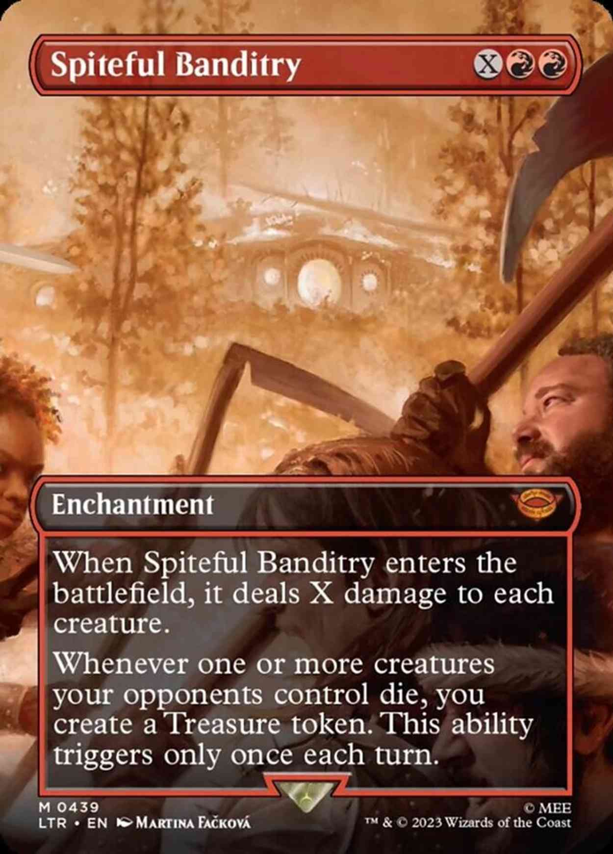 Spiteful Banditry (Borderless) magic card front