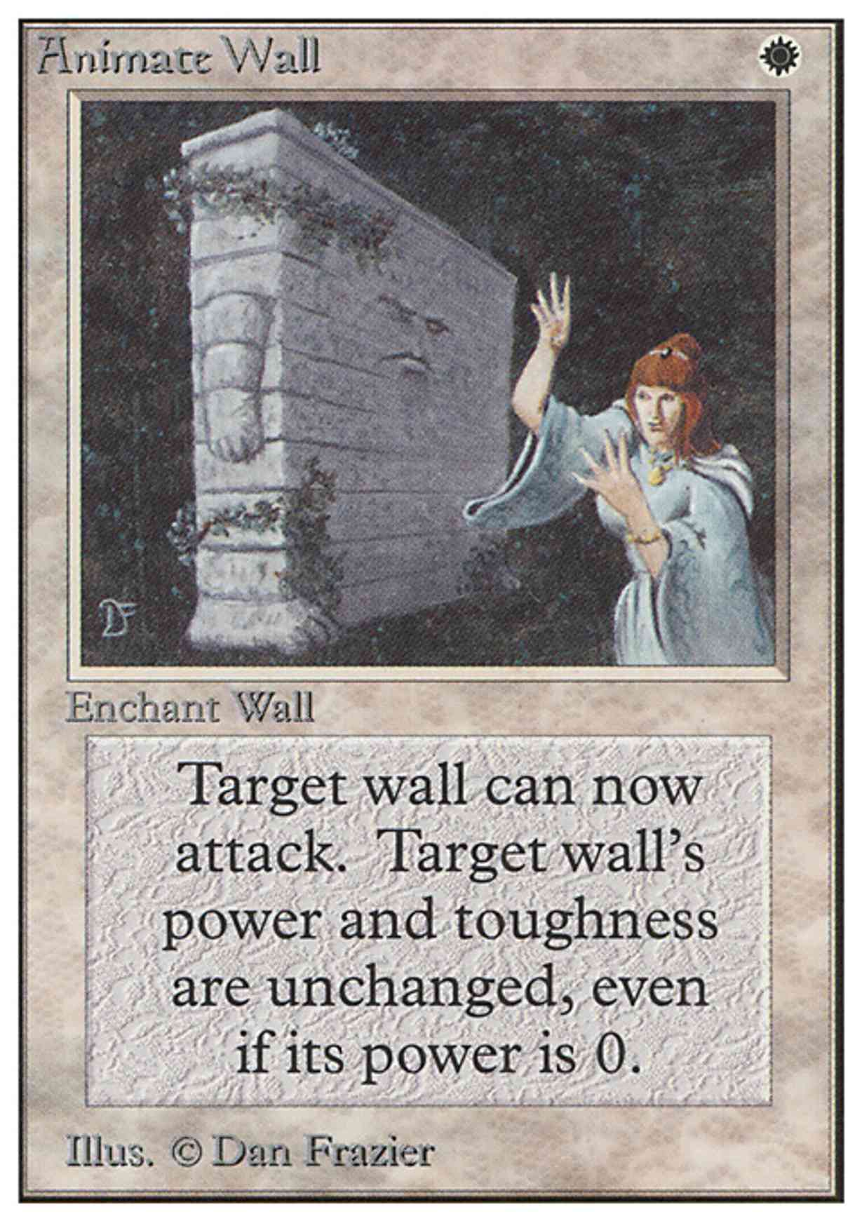Animate Wall magic card front