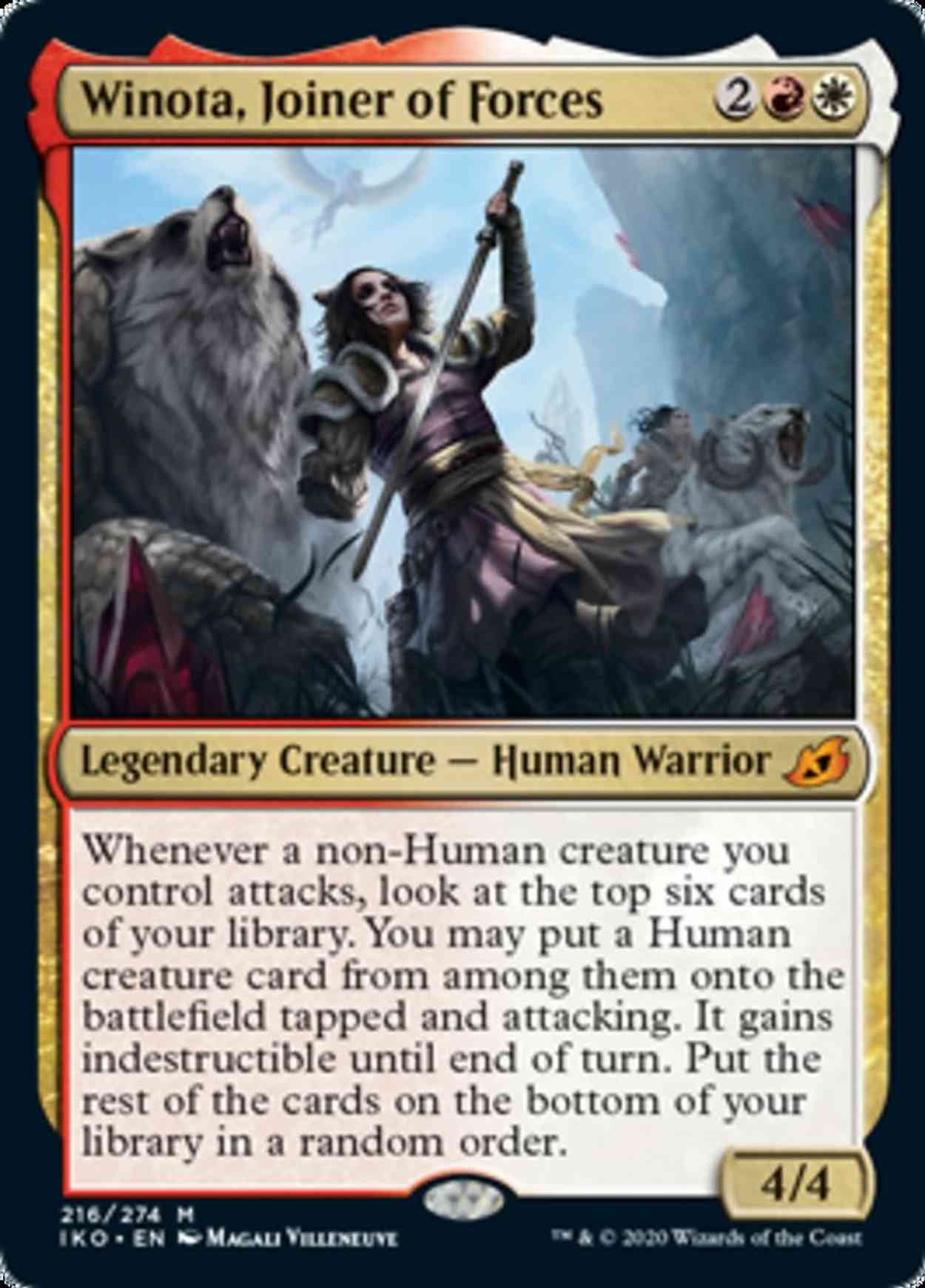 Winota, Joiner of Forces magic card front