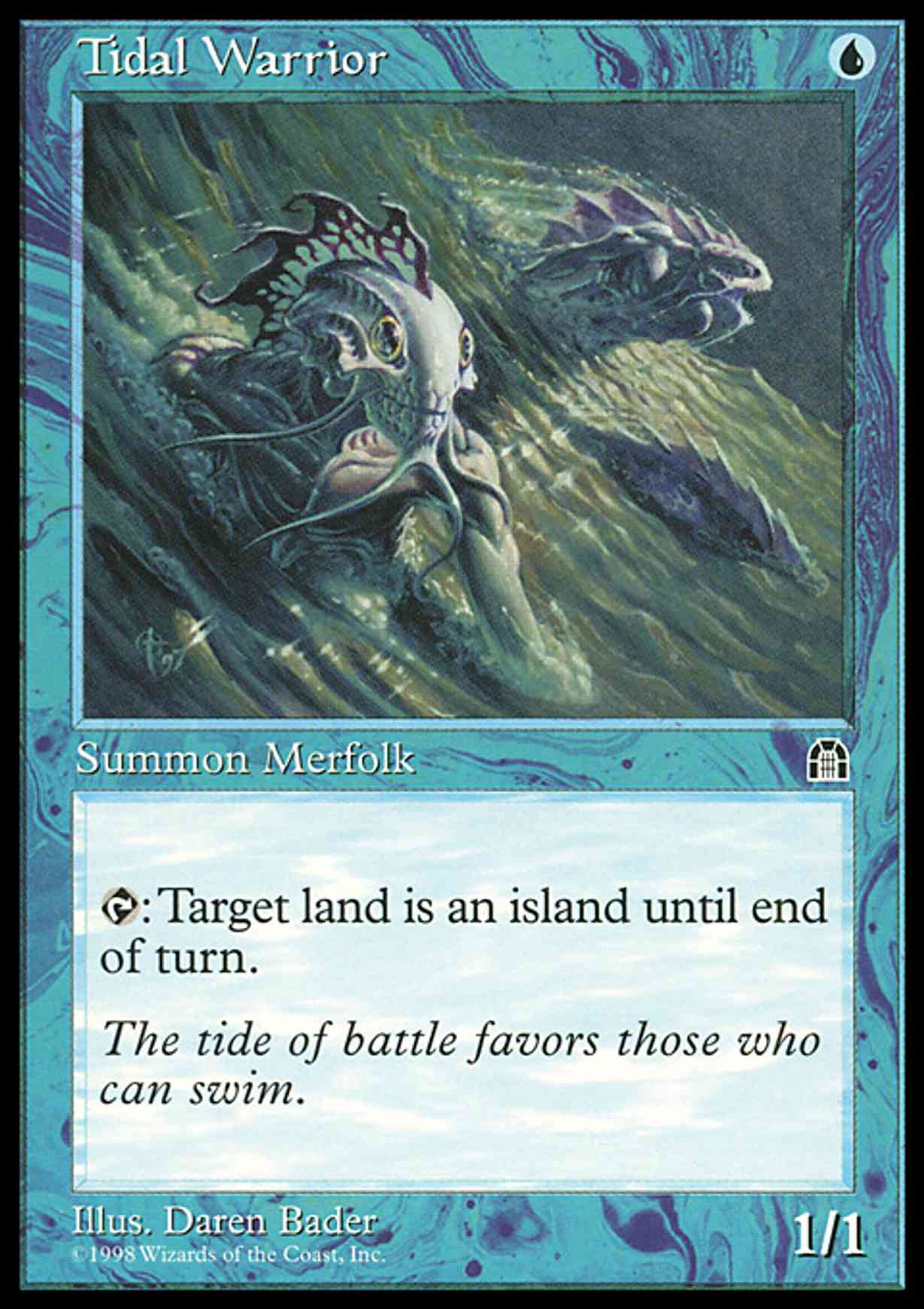Tidal Warrior magic card front