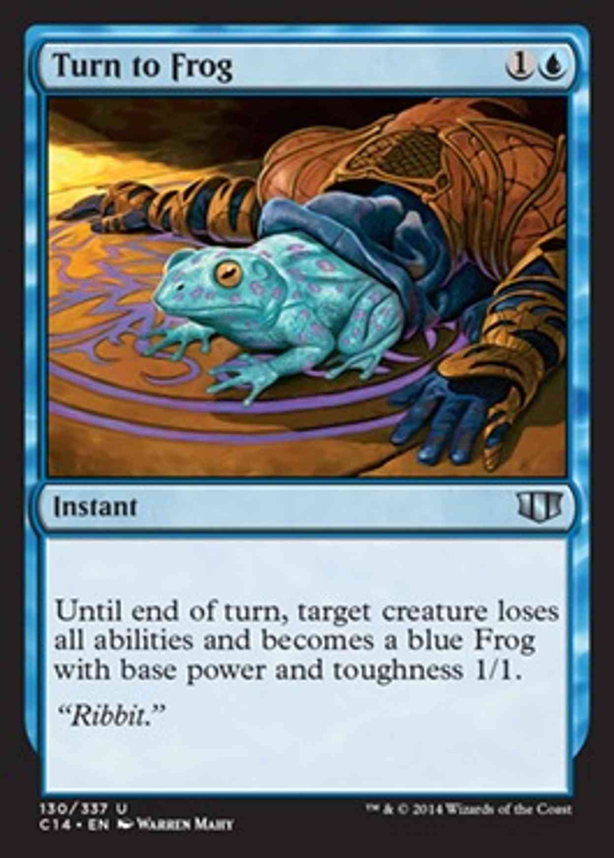 Turn to Frog magic card front