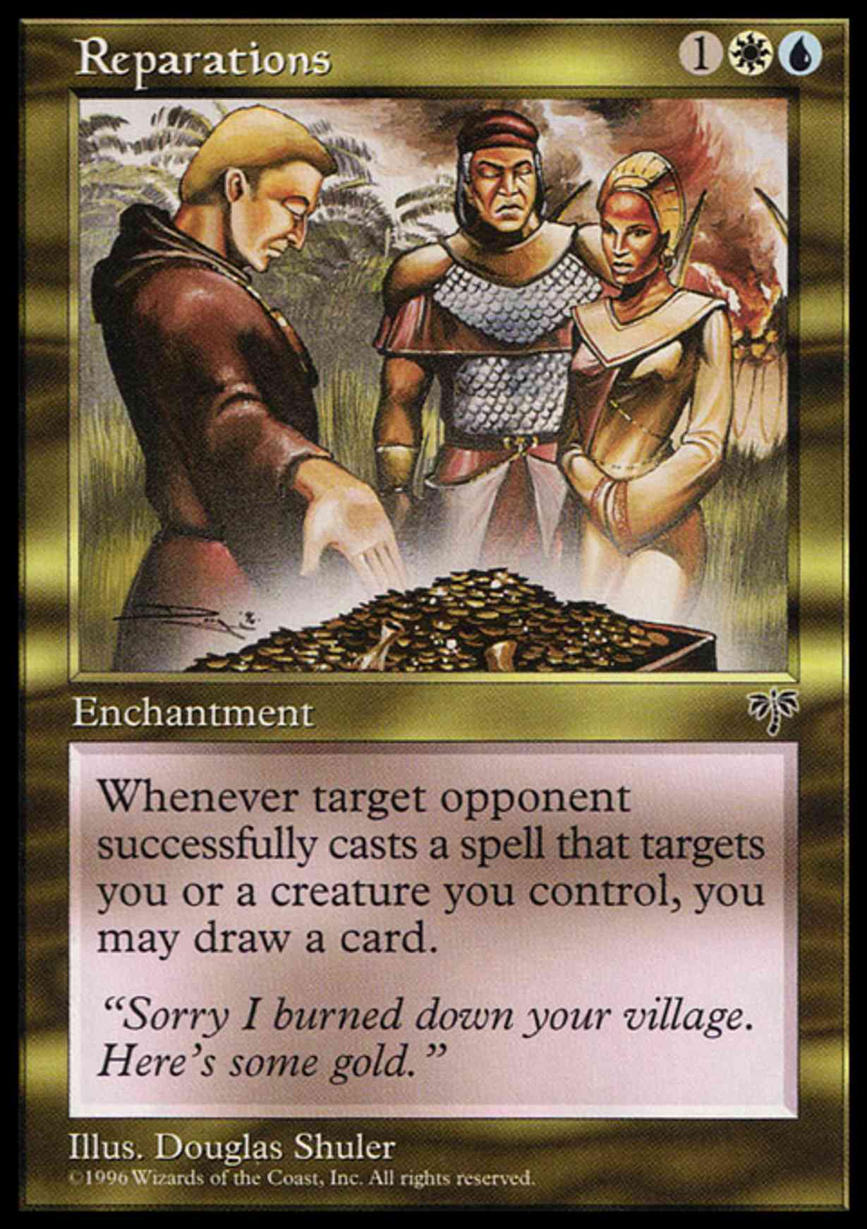 Reparations magic card front