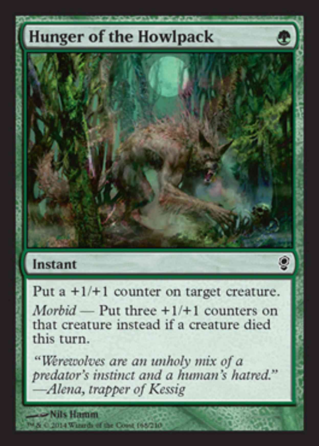 Hunger of the Howlpack magic card front