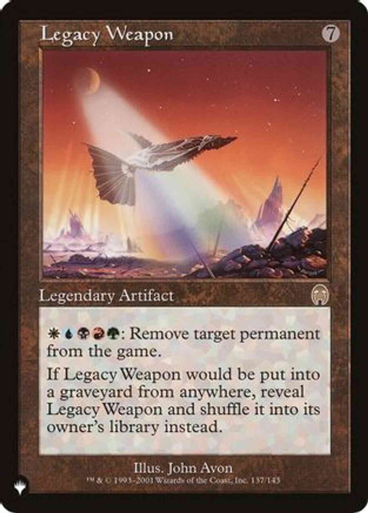 Legacy Weapon magic card front