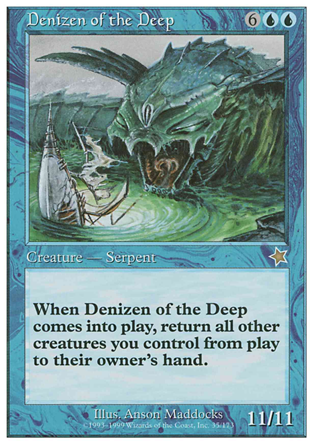 Denizen of the Deep magic card front