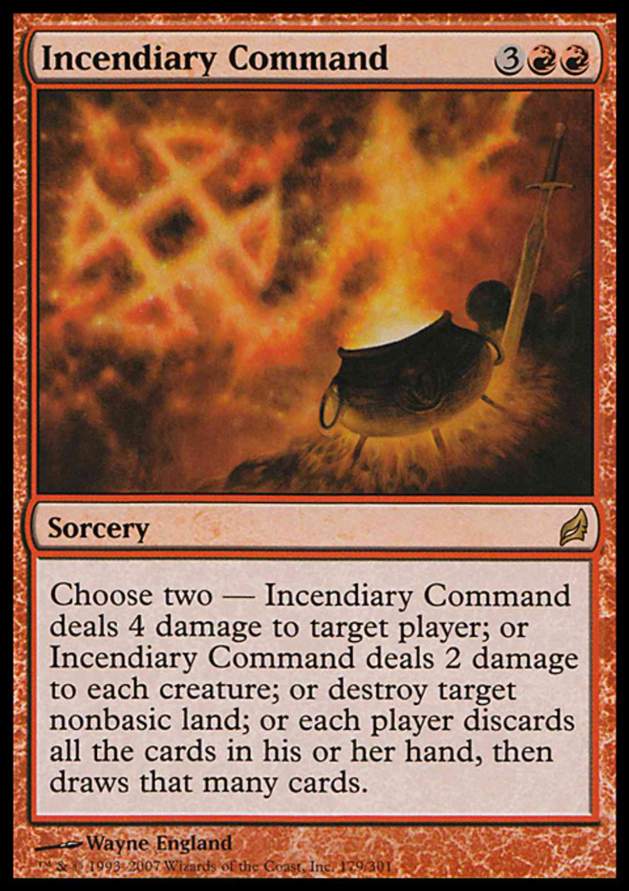 Incendiary Command magic card front