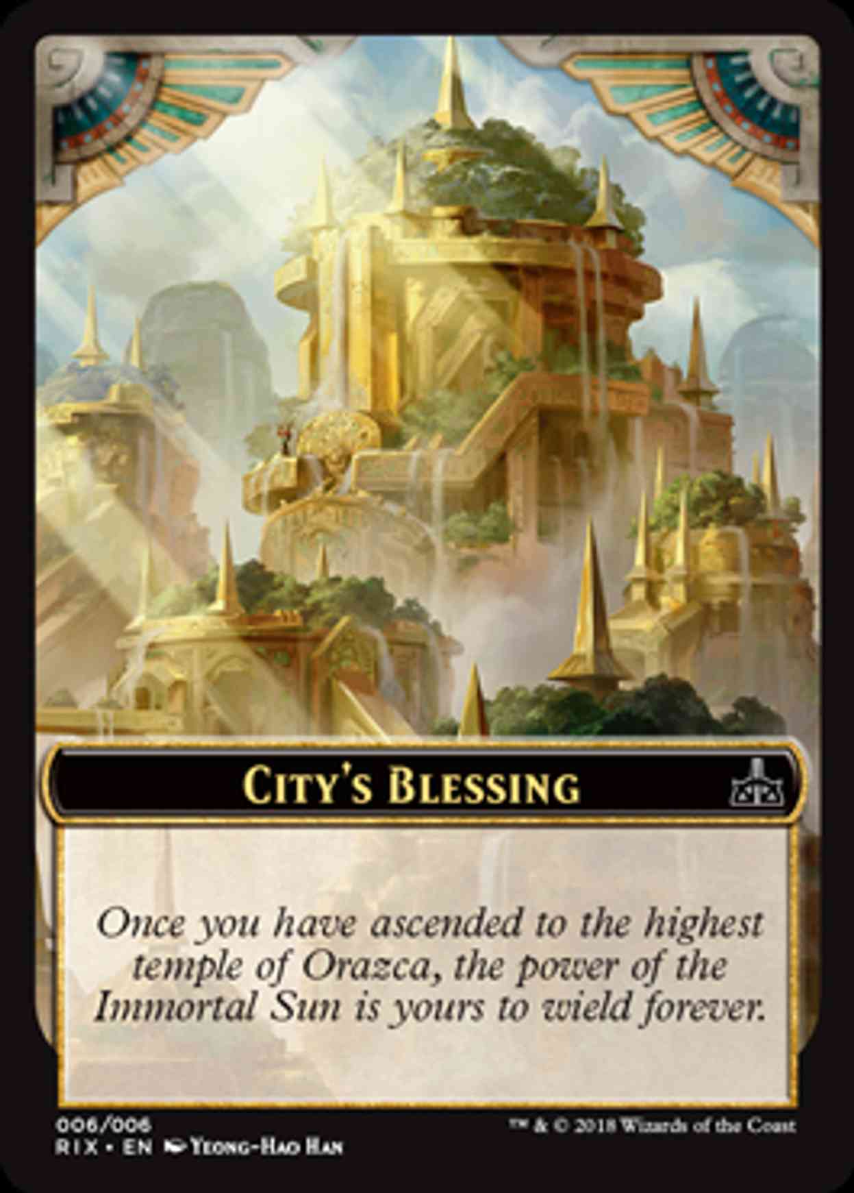 City's Blessing Token (006) magic card front