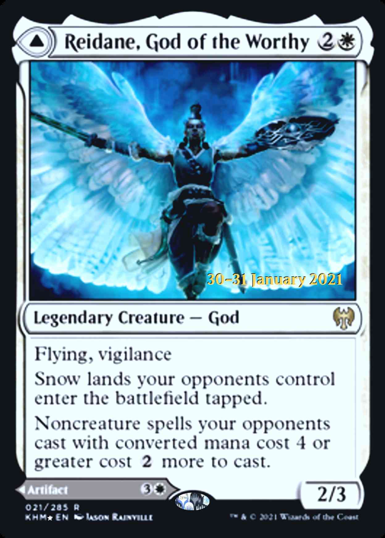 Reidane, God of the Worthy magic card front