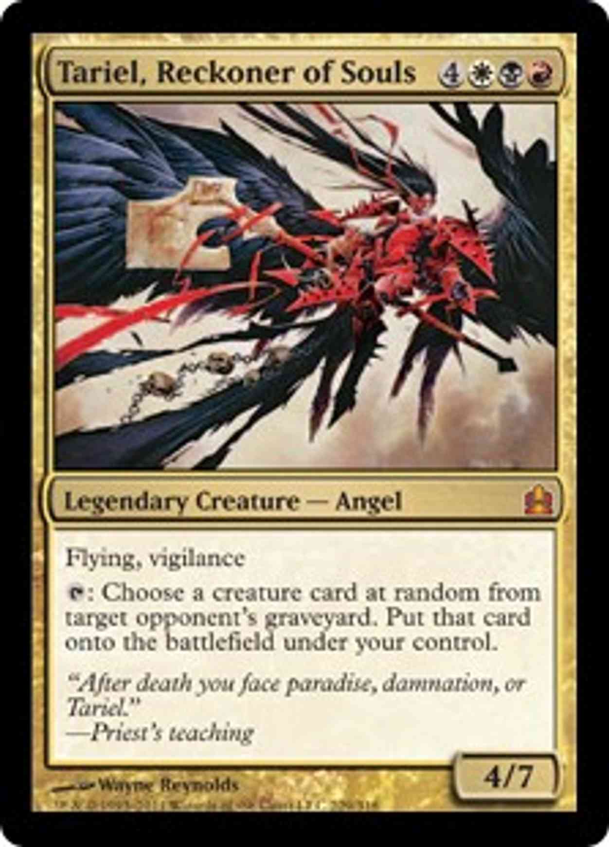 Tariel, Reckoner of Souls (Oversized) magic card front