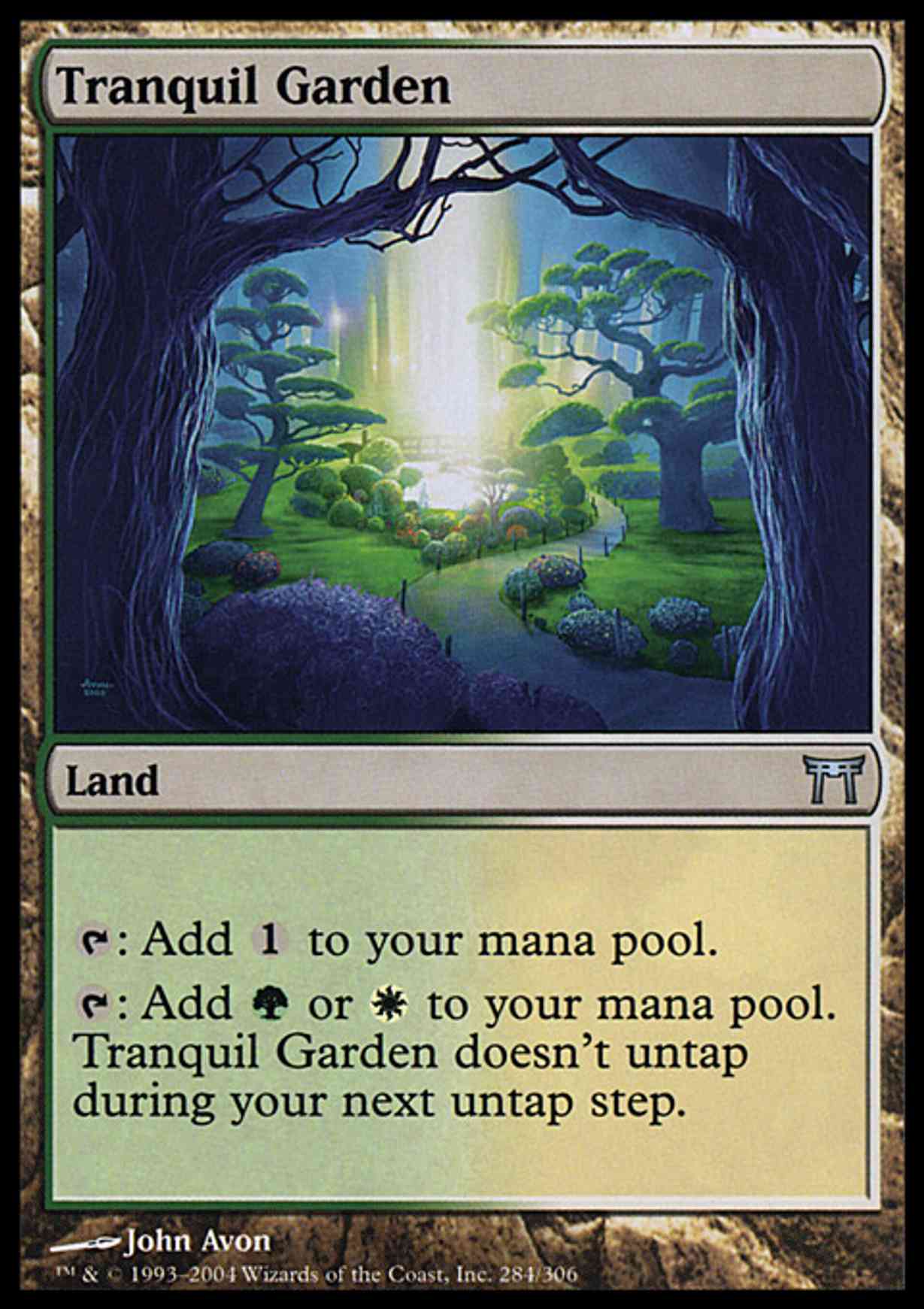 Tranquil Garden magic card front