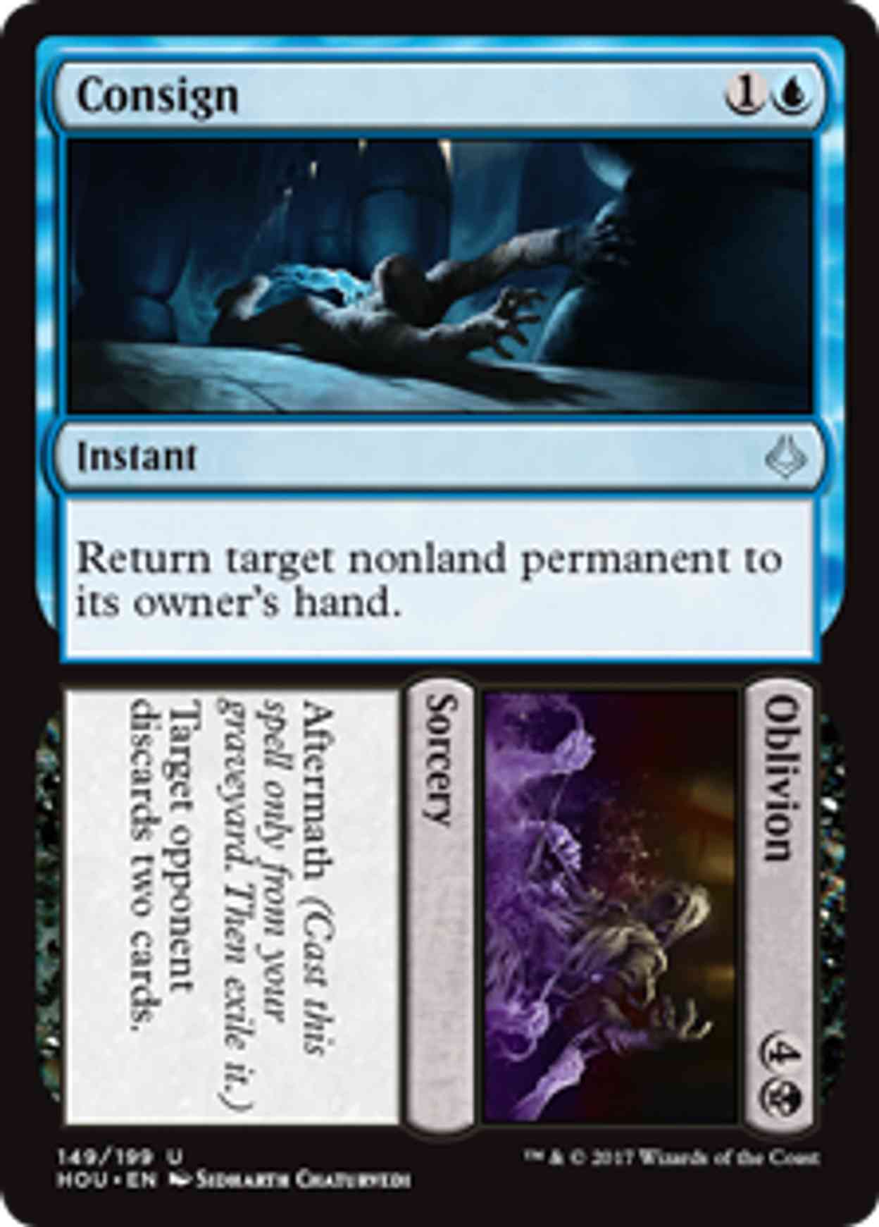 Consign // Oblivion magic card front