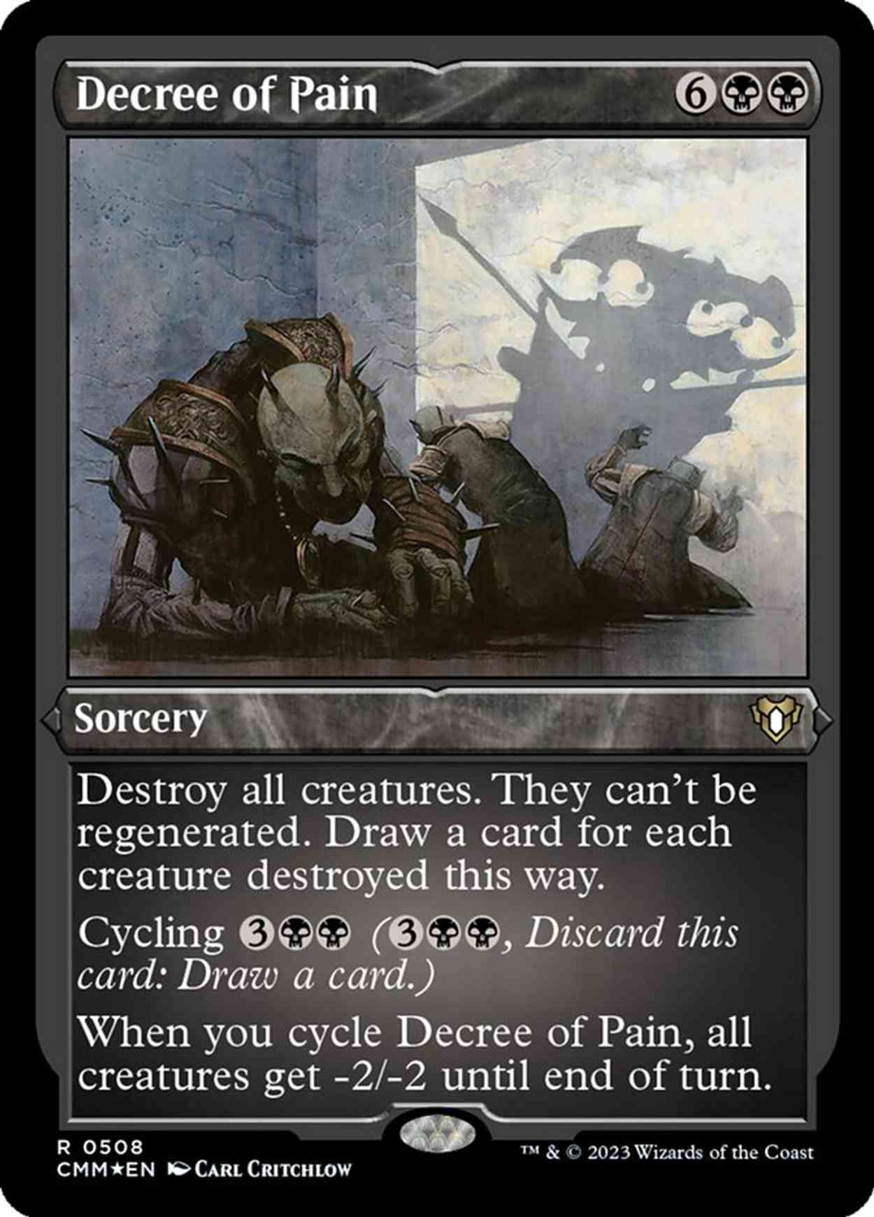 Decree of Pain (Foil Etched) magic card front