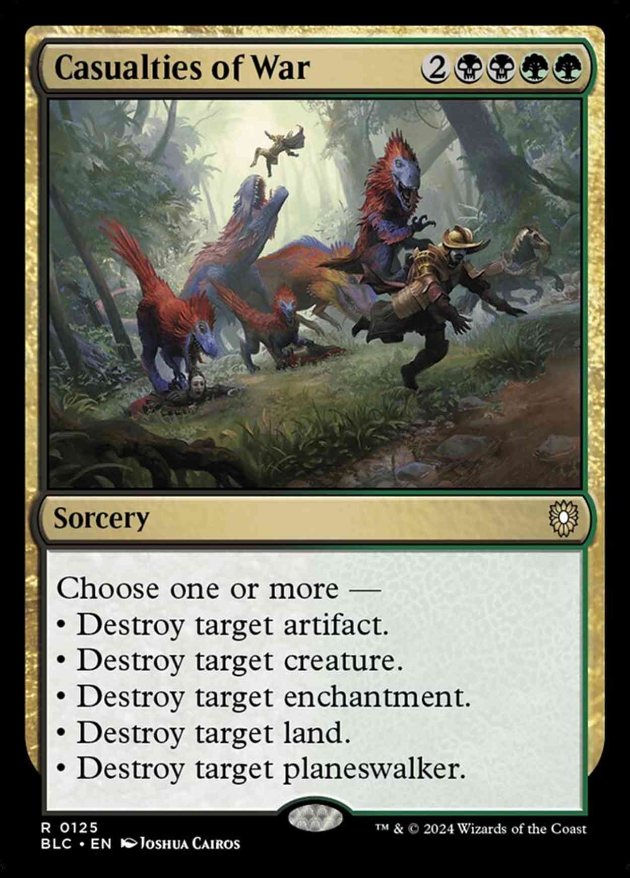 Casualties of War magic card front