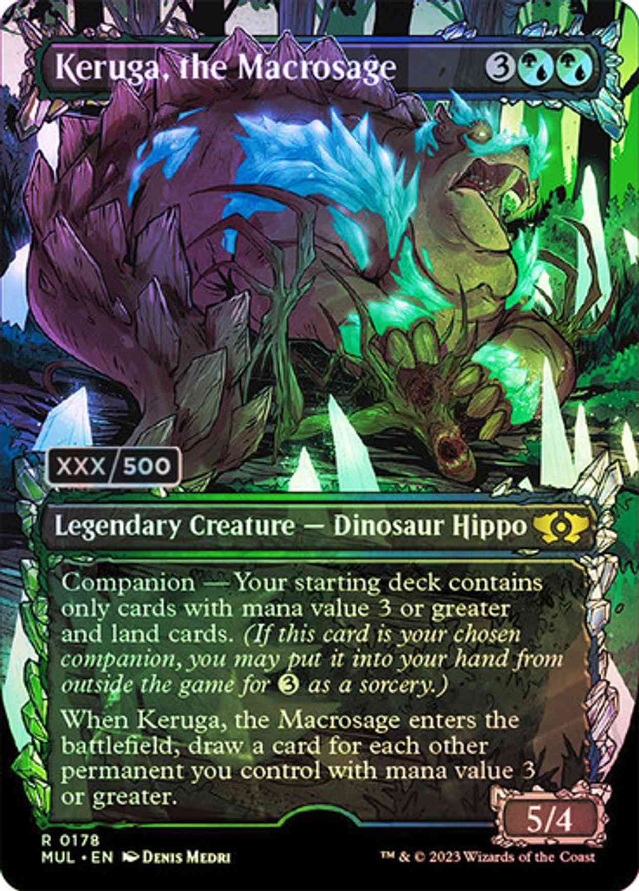 Keruga, the Macrosage (Serialized) magic card front