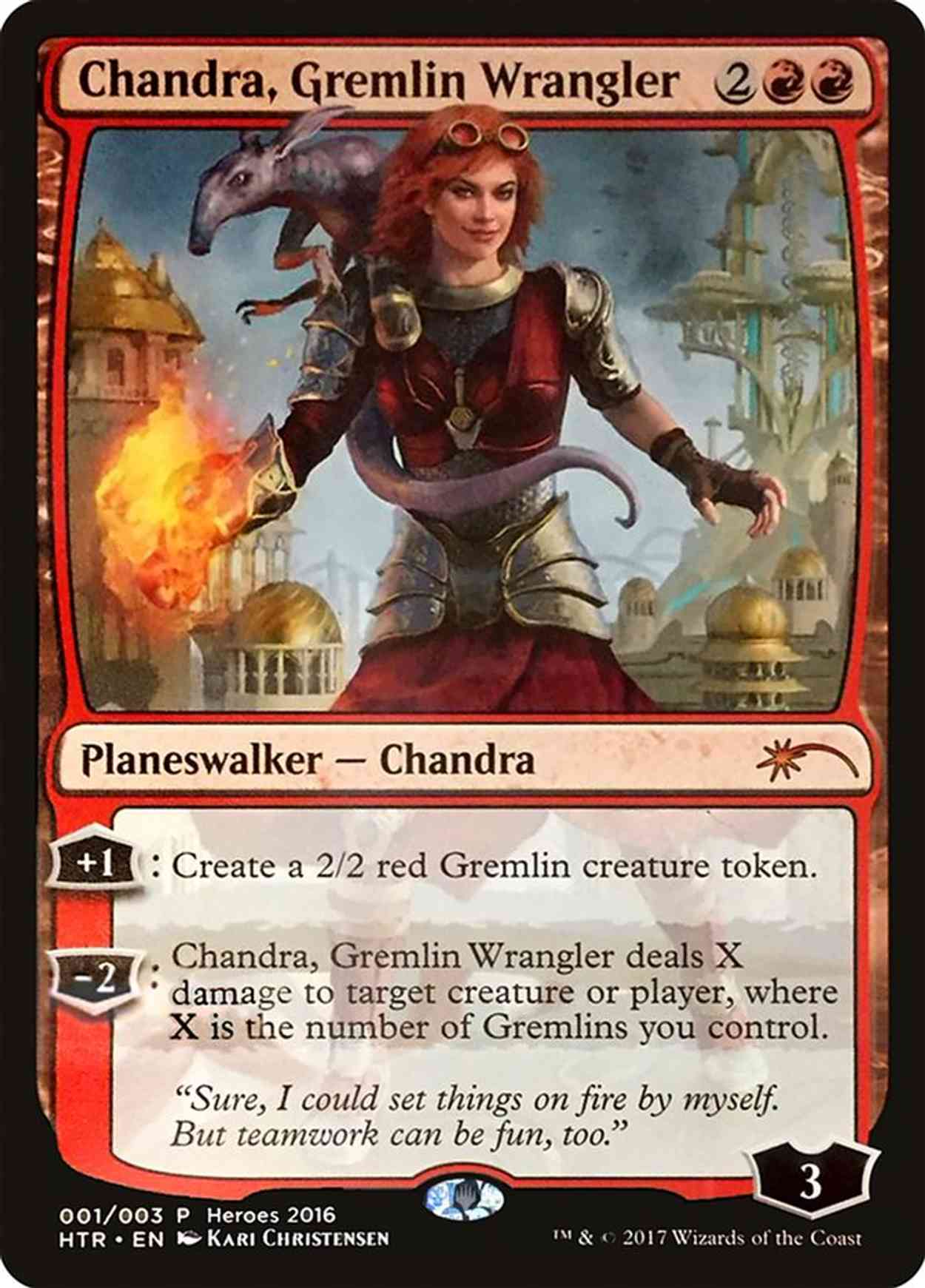 Chandra, Gremlin Wrangler magic card front