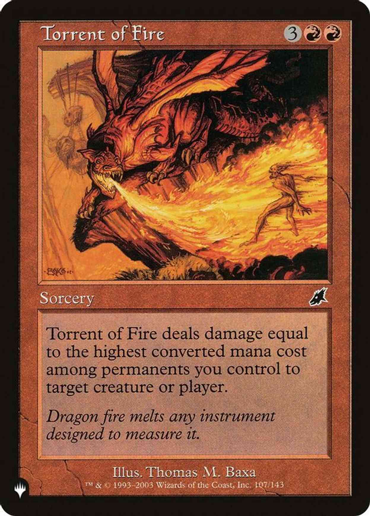 Torrent of Fire magic card front