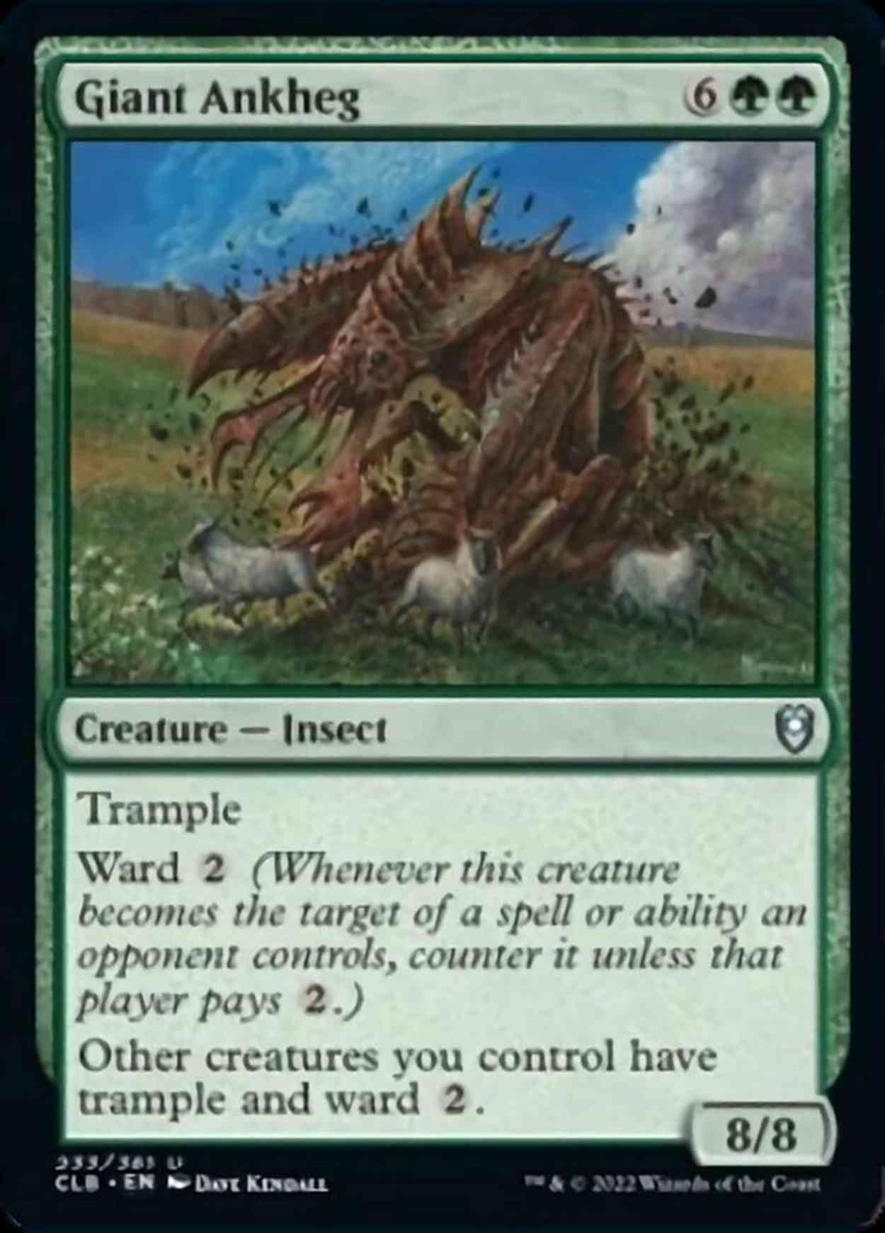 Giant Ankheg magic card front