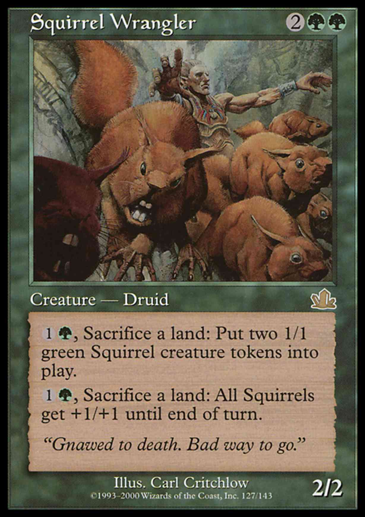 Squirrel Wrangler magic card front
