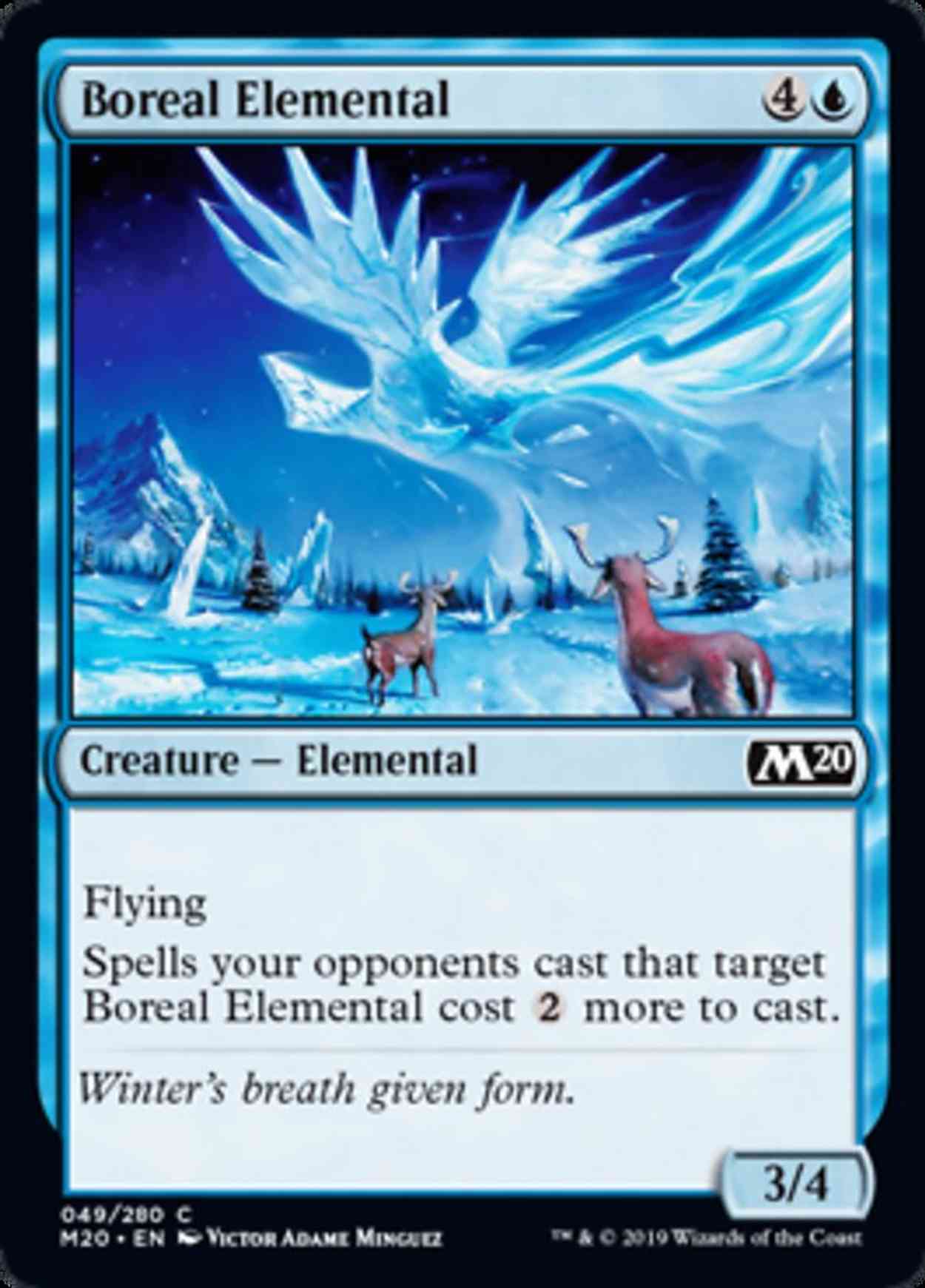 Boreal Elemental magic card front