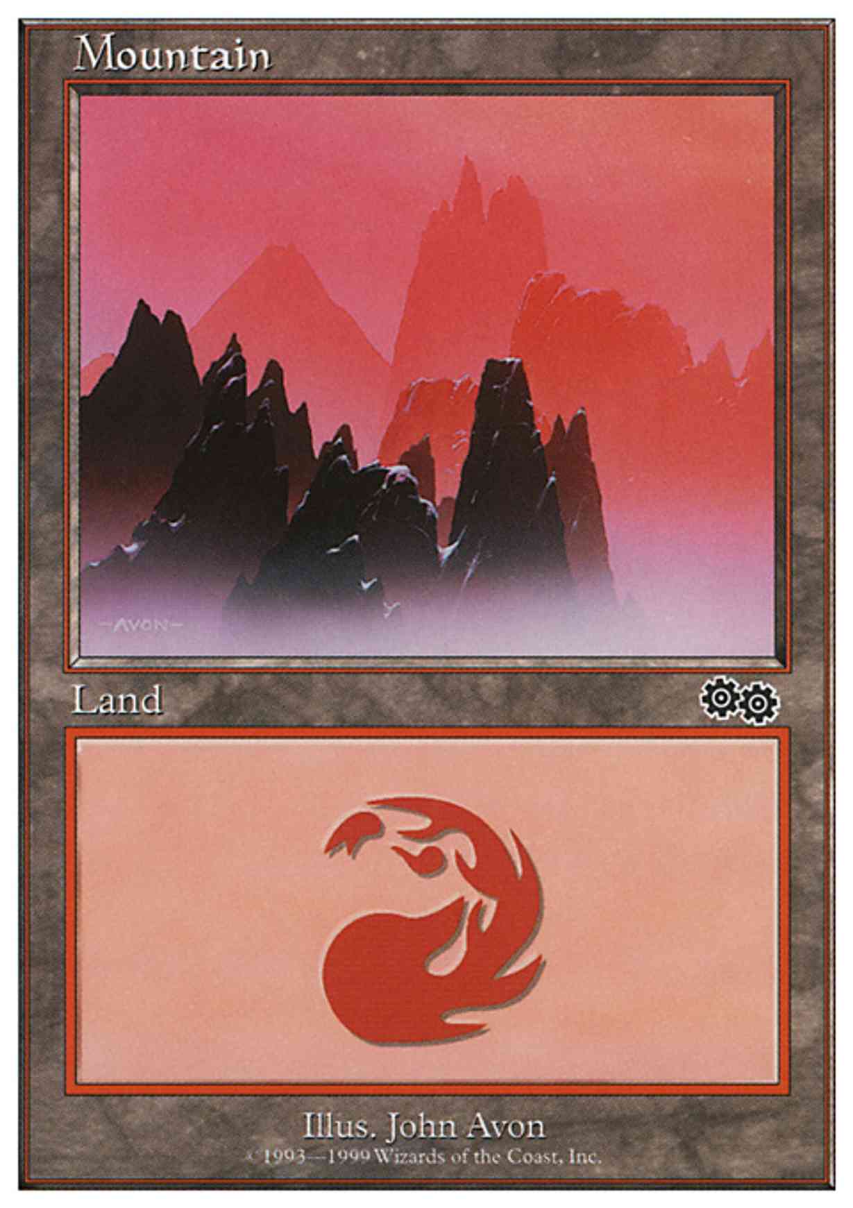 Mountain (121) magic card front