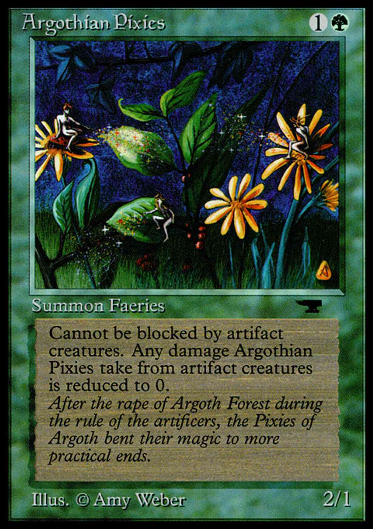 Argothian Pixies magic card front