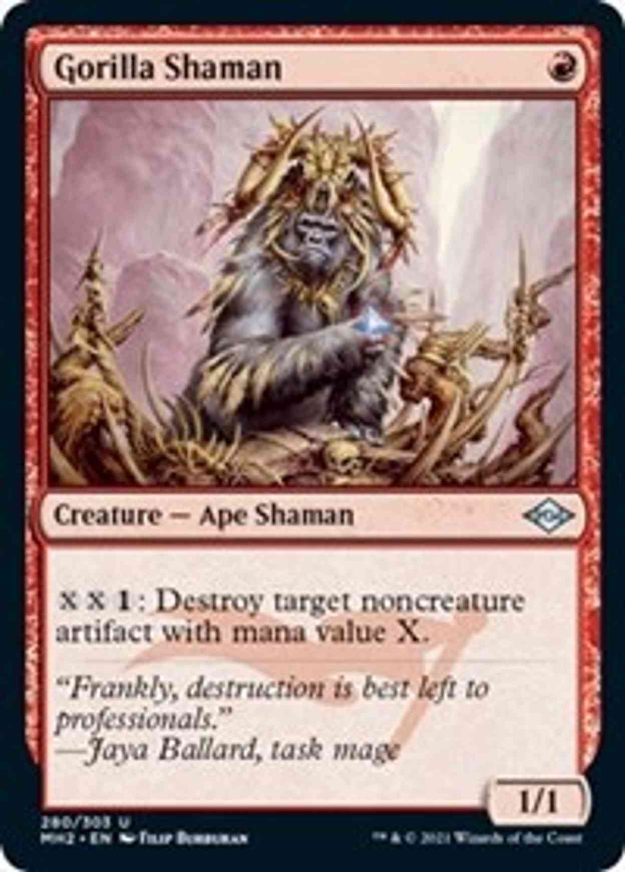 Gorilla Shaman (Foil Etched) magic card front